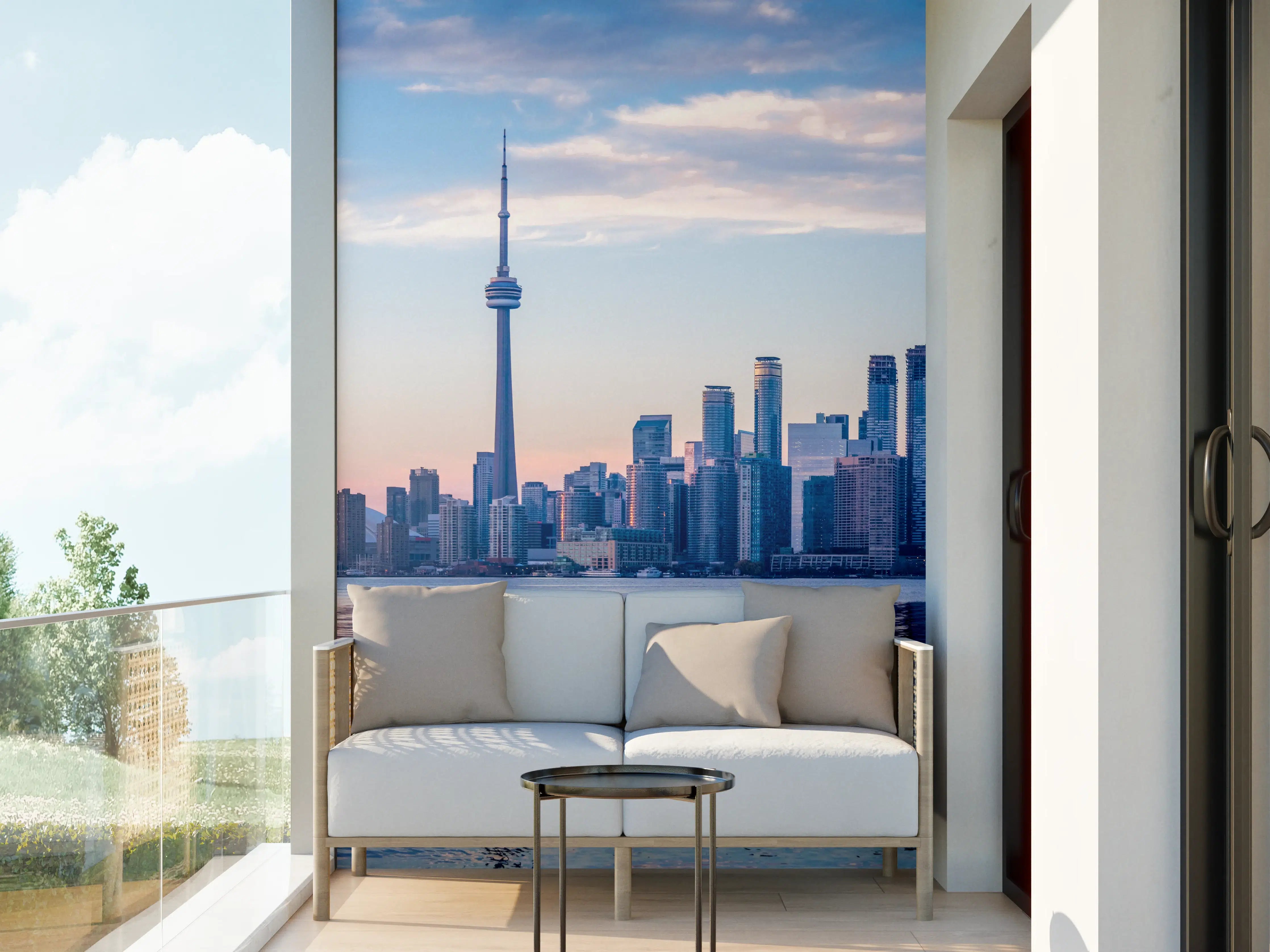 Wandverkleidung außen - Skyline von Toronto