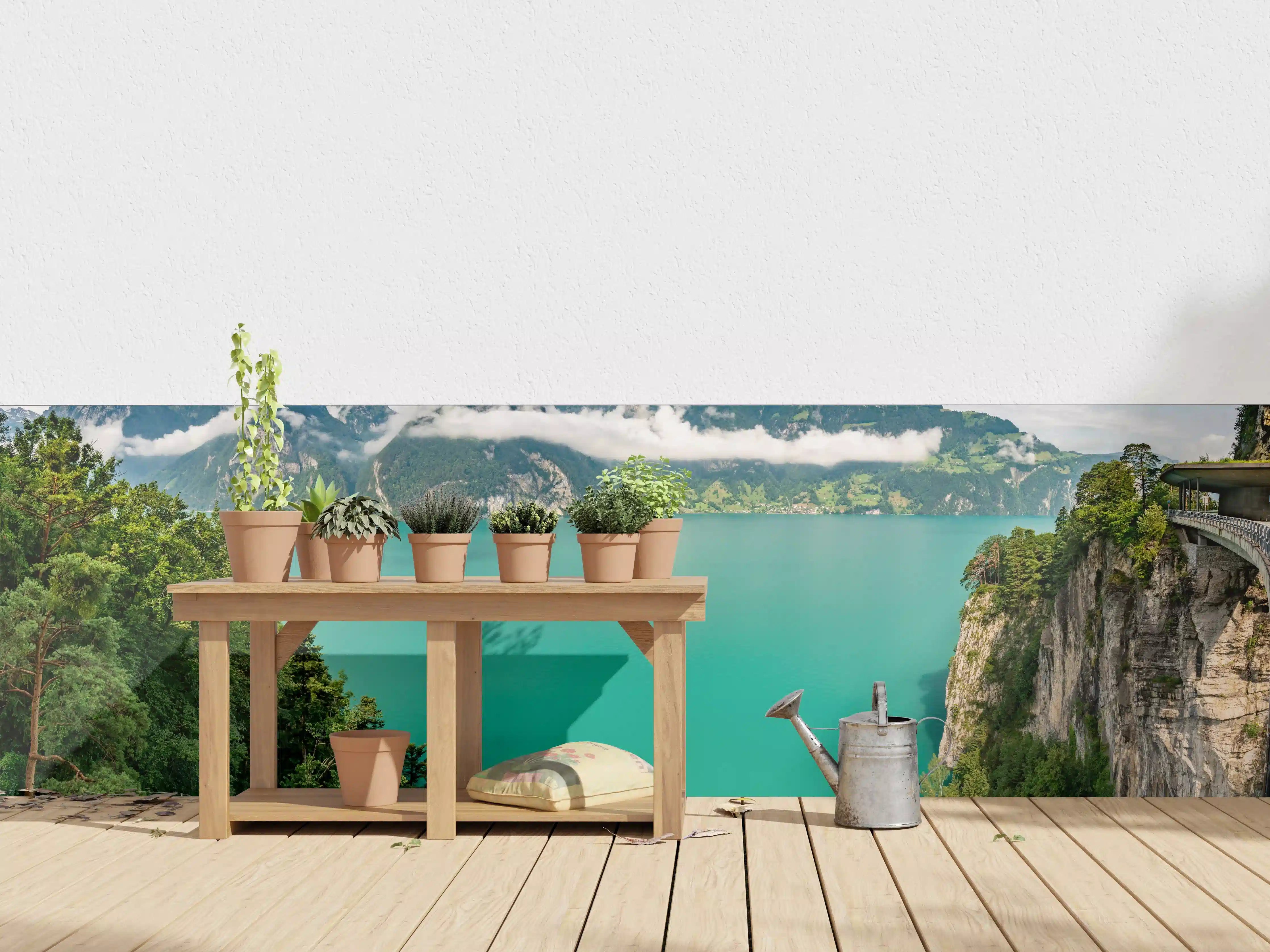 Wandverkleidung außen - Sommeralpen im Blick- Schweiz