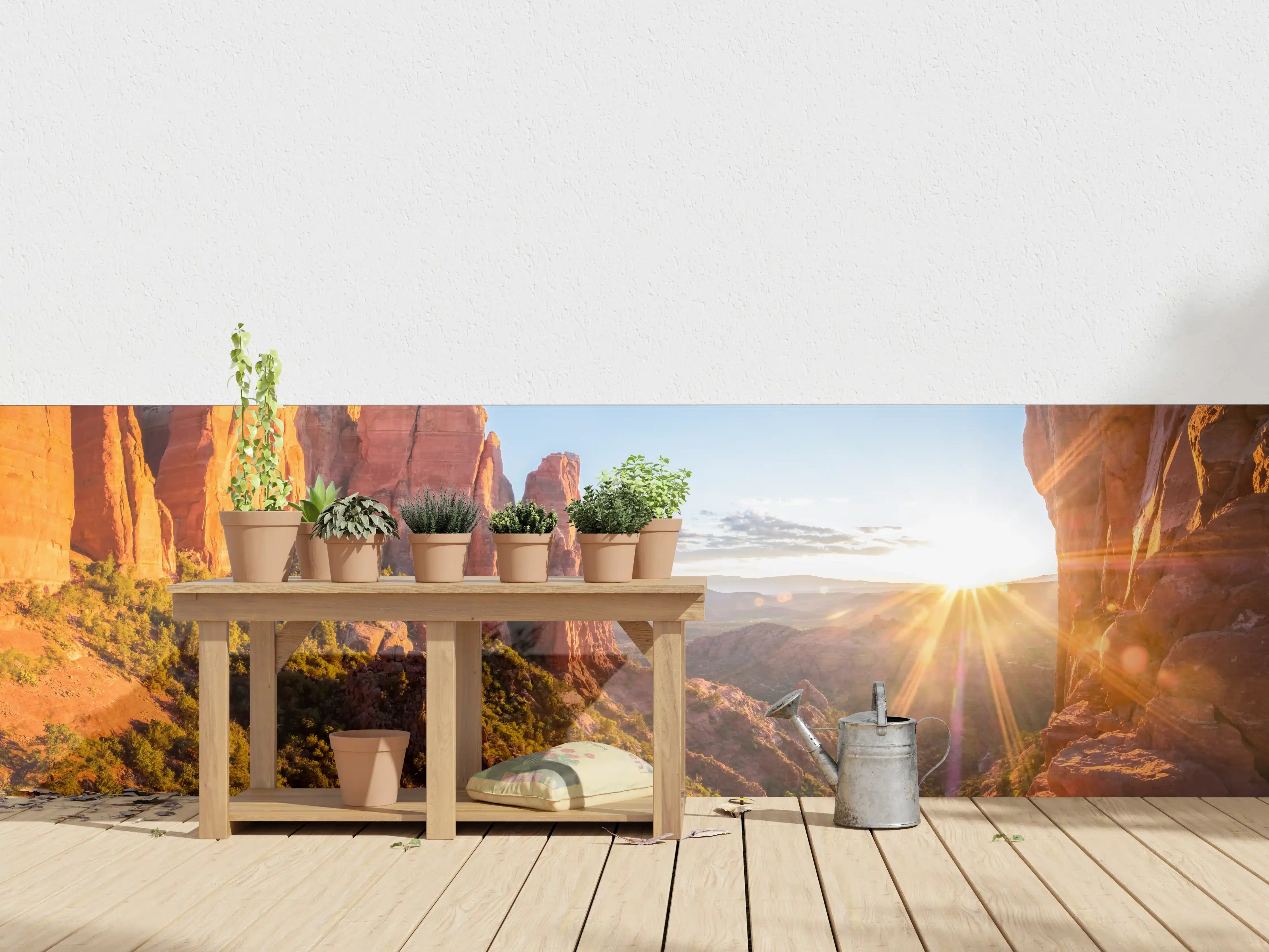 Wandverkleidung außen - Sonnenuntergang in Sedona