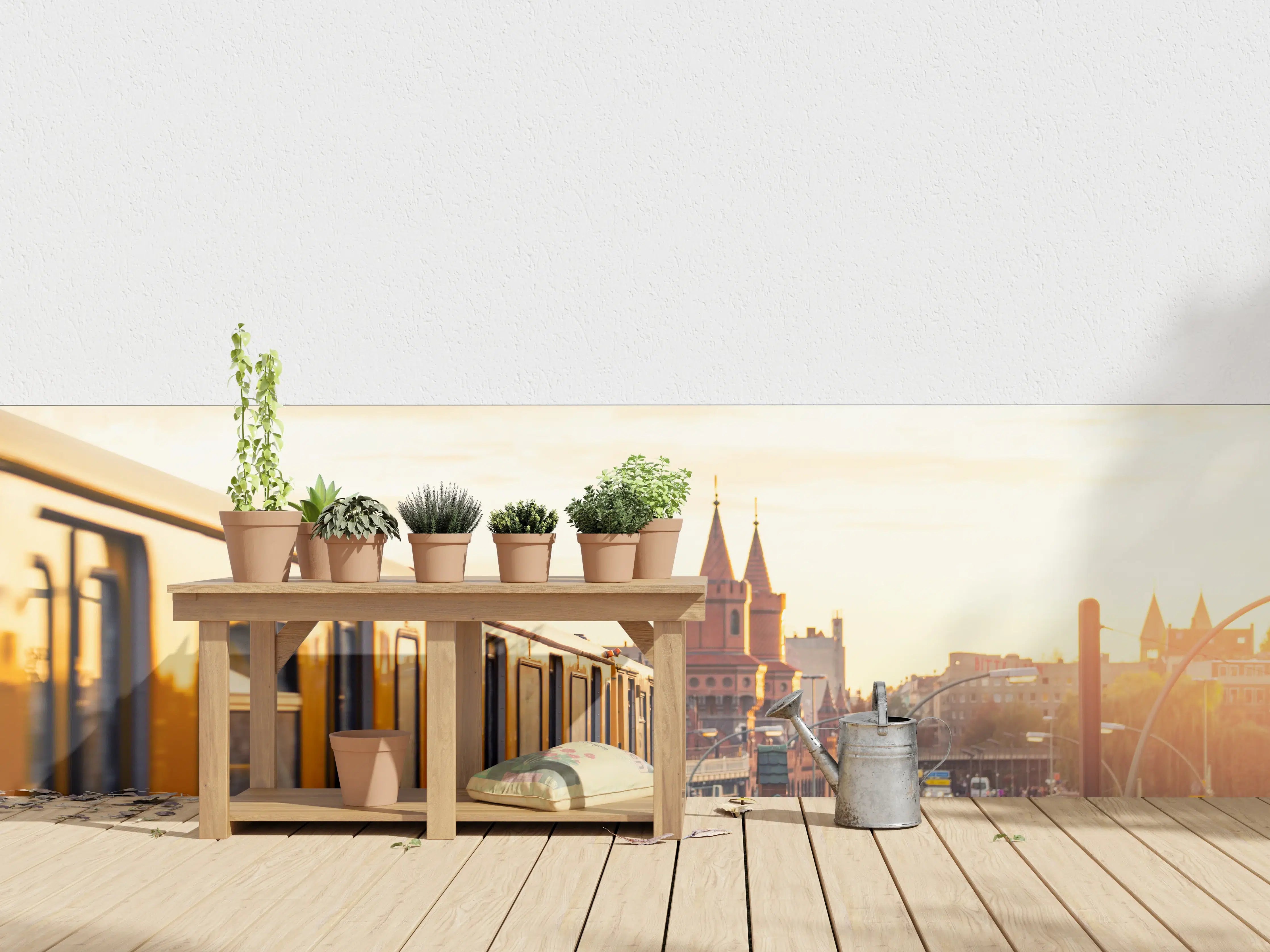 Wandverkleidung außen - Sonnige Berlin Oberbaumbrücke
