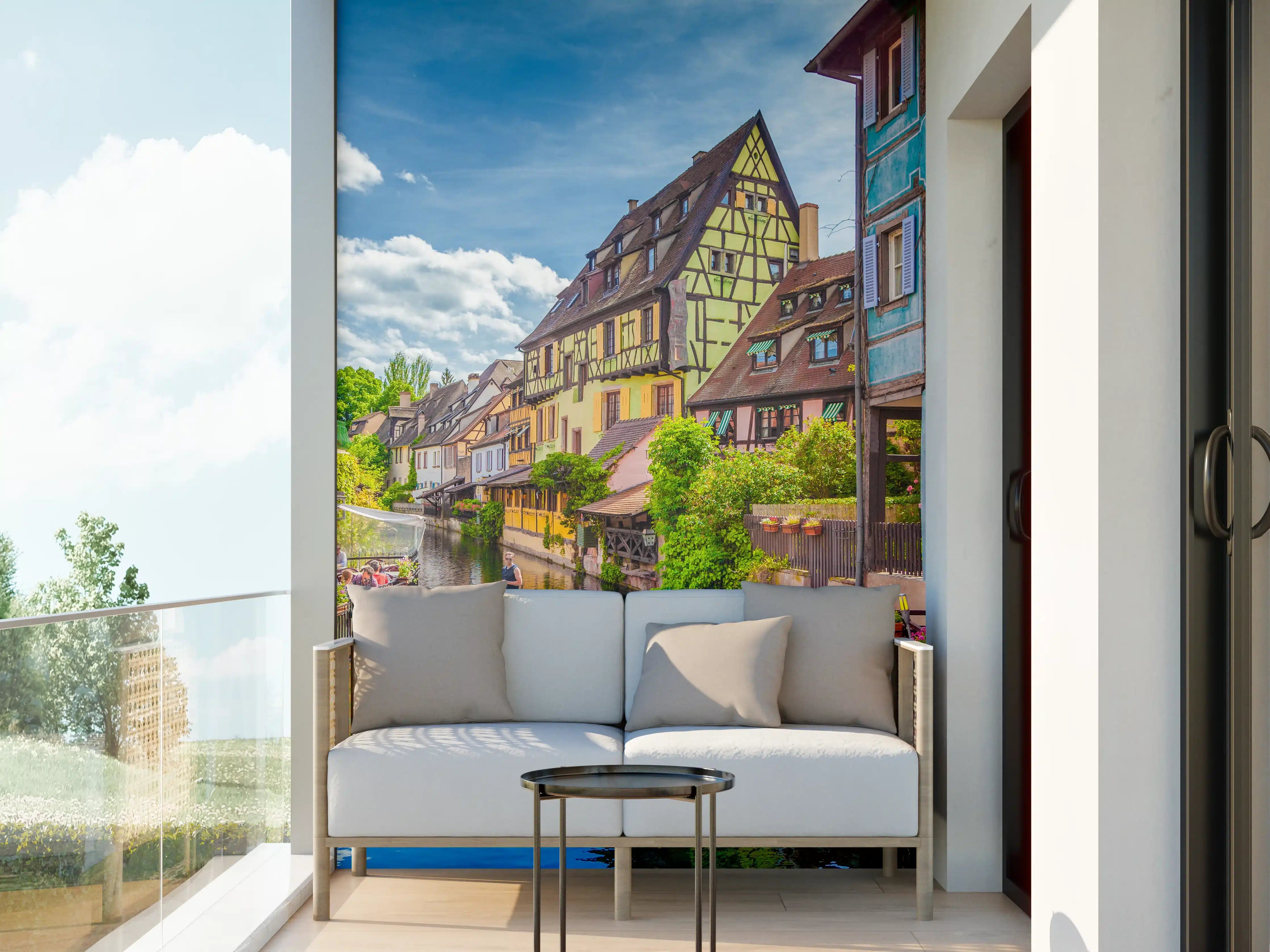 Wandverkleidung außen - Sonnige Bootstour Colmar
