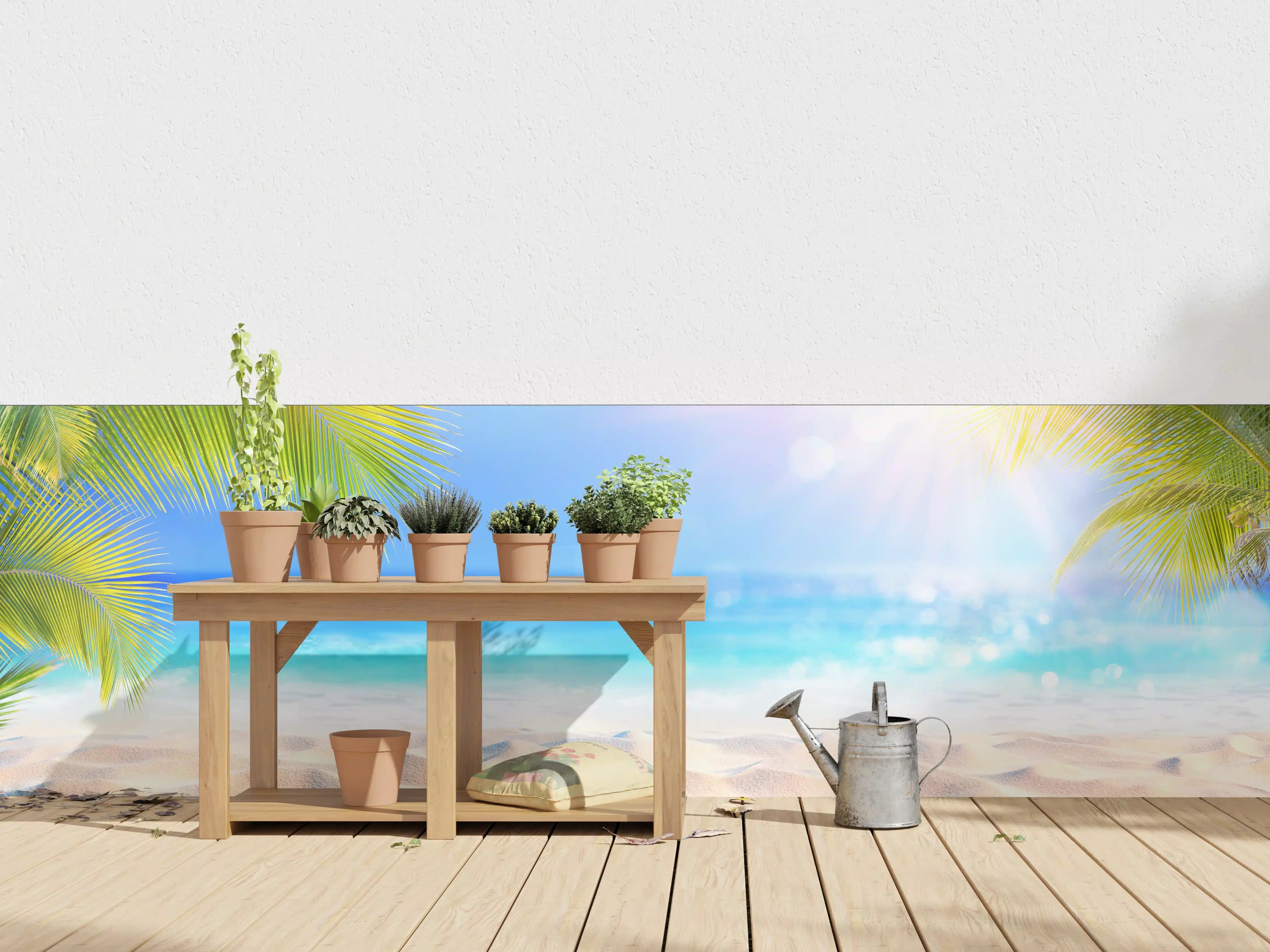 Wandverkleidung außen - Sonniger tropischer Strand