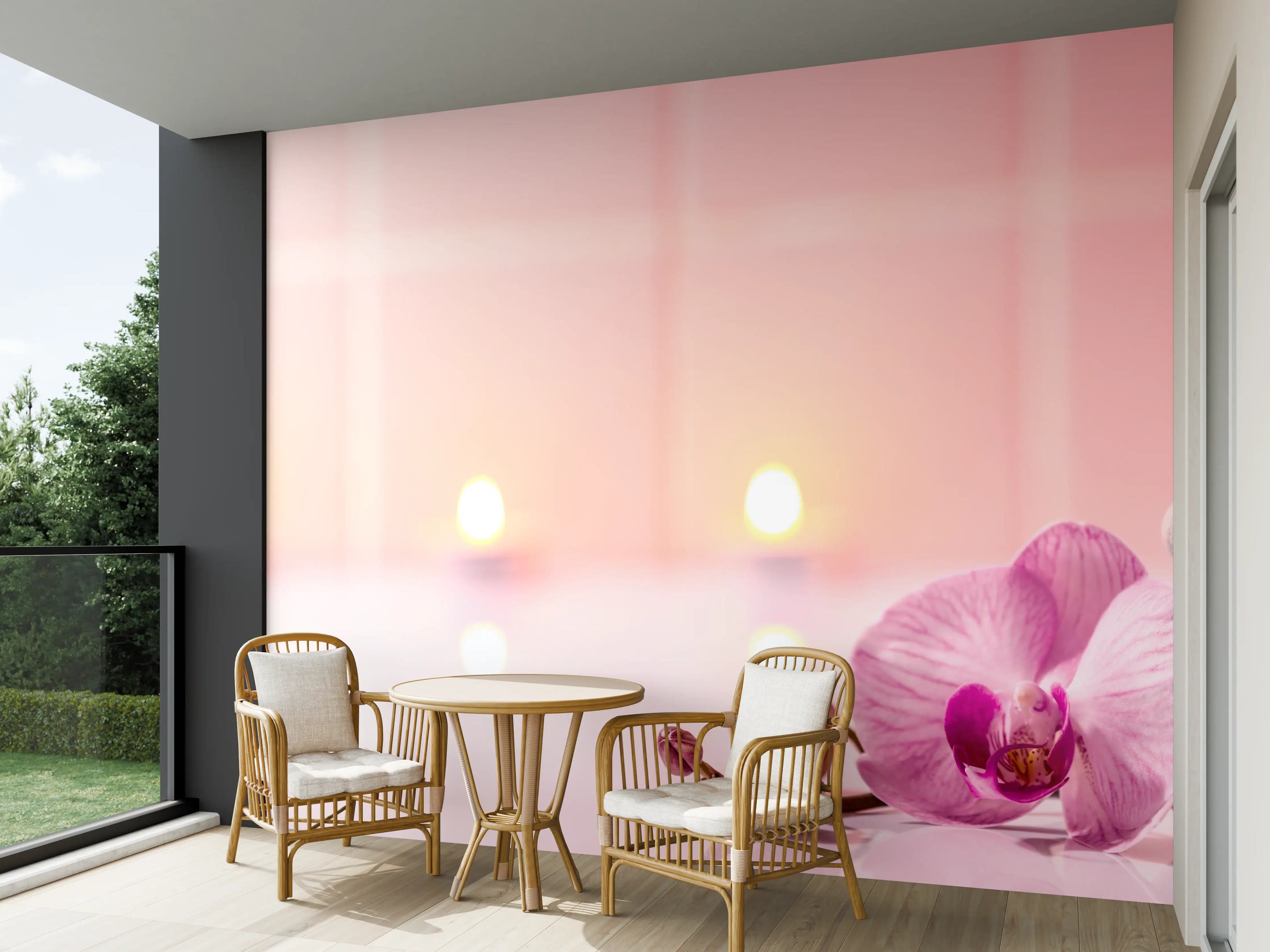 Wandverkleidung außen - Spa-Stillleben