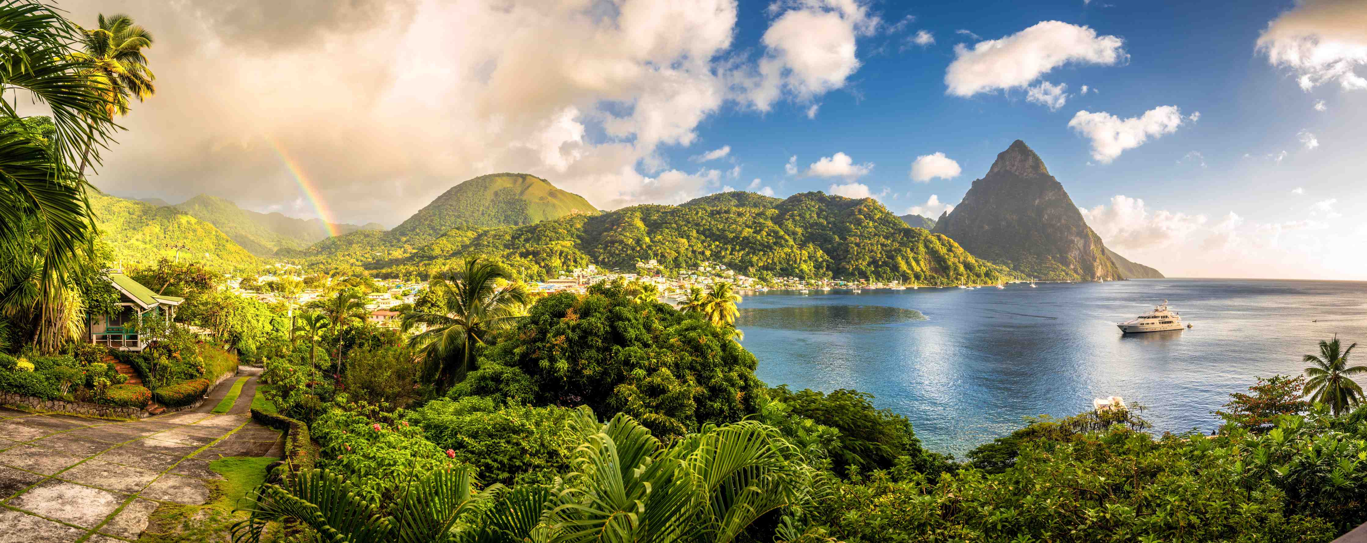 Wandverkleidung außen-St. Lucia - Karibisches Meer