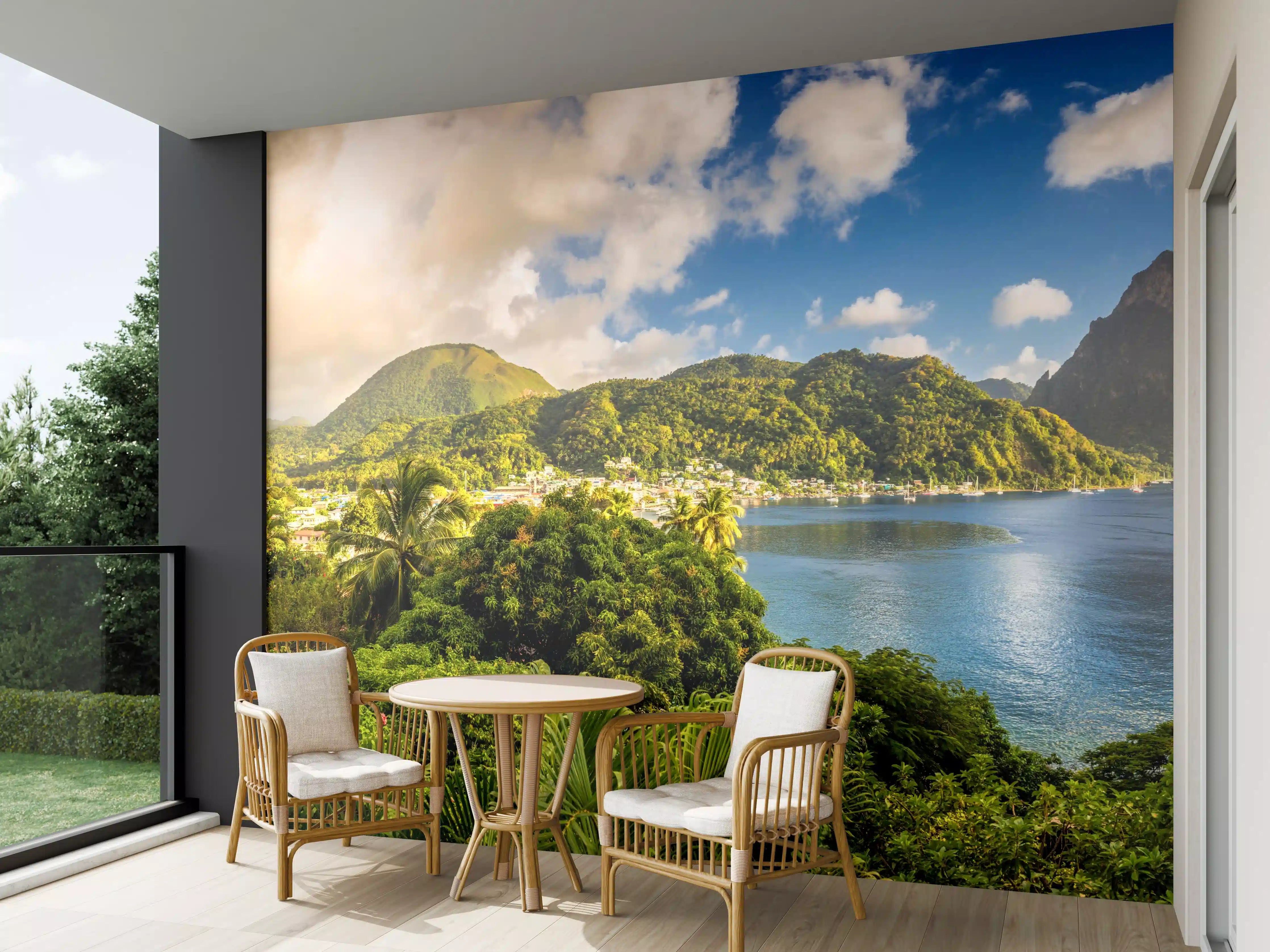 Wandverkleidung außen - St. Lucia - Karibisches Meer