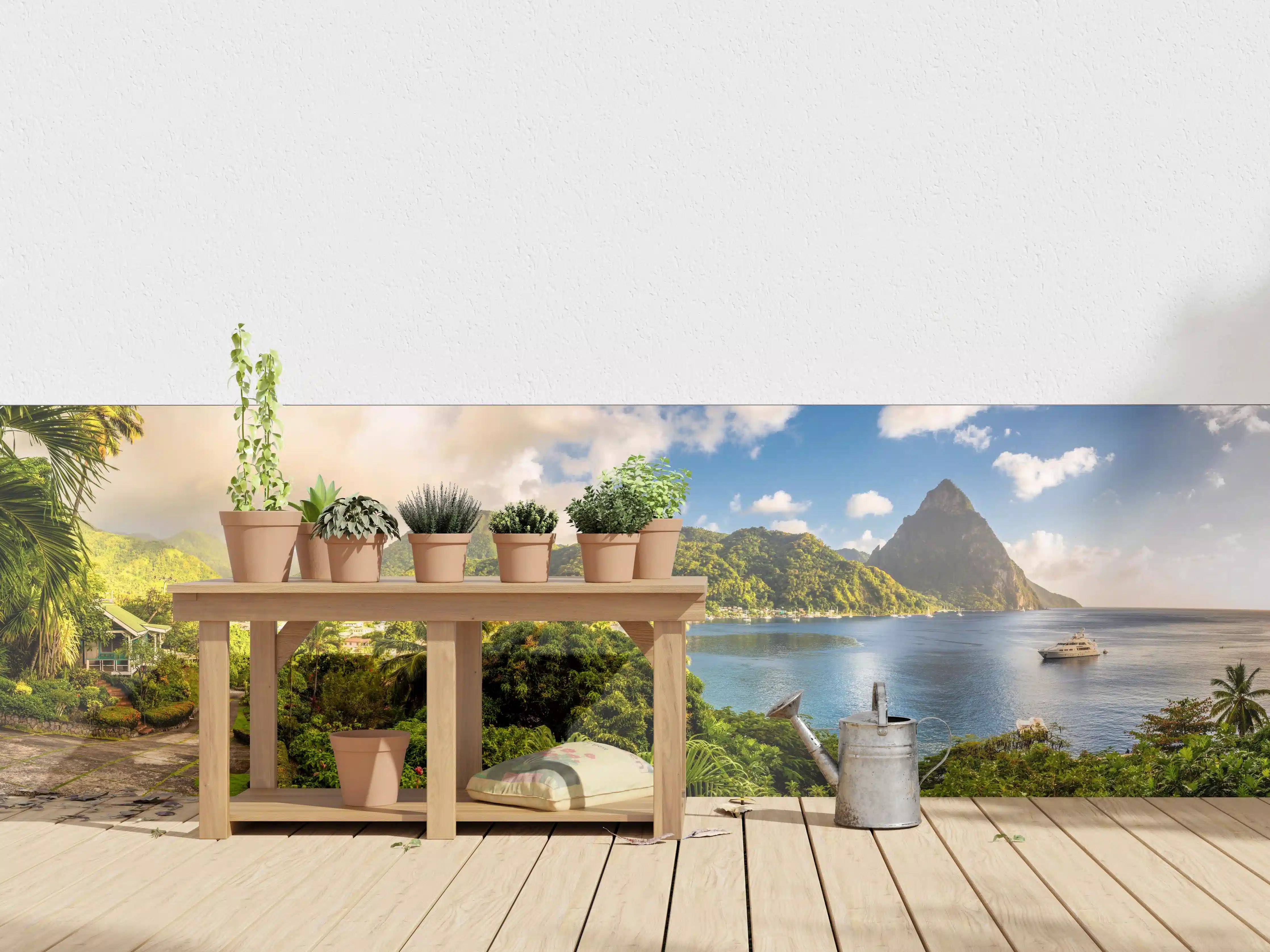 Wandverkleidung außen - St. Lucia - Karibisches Meer