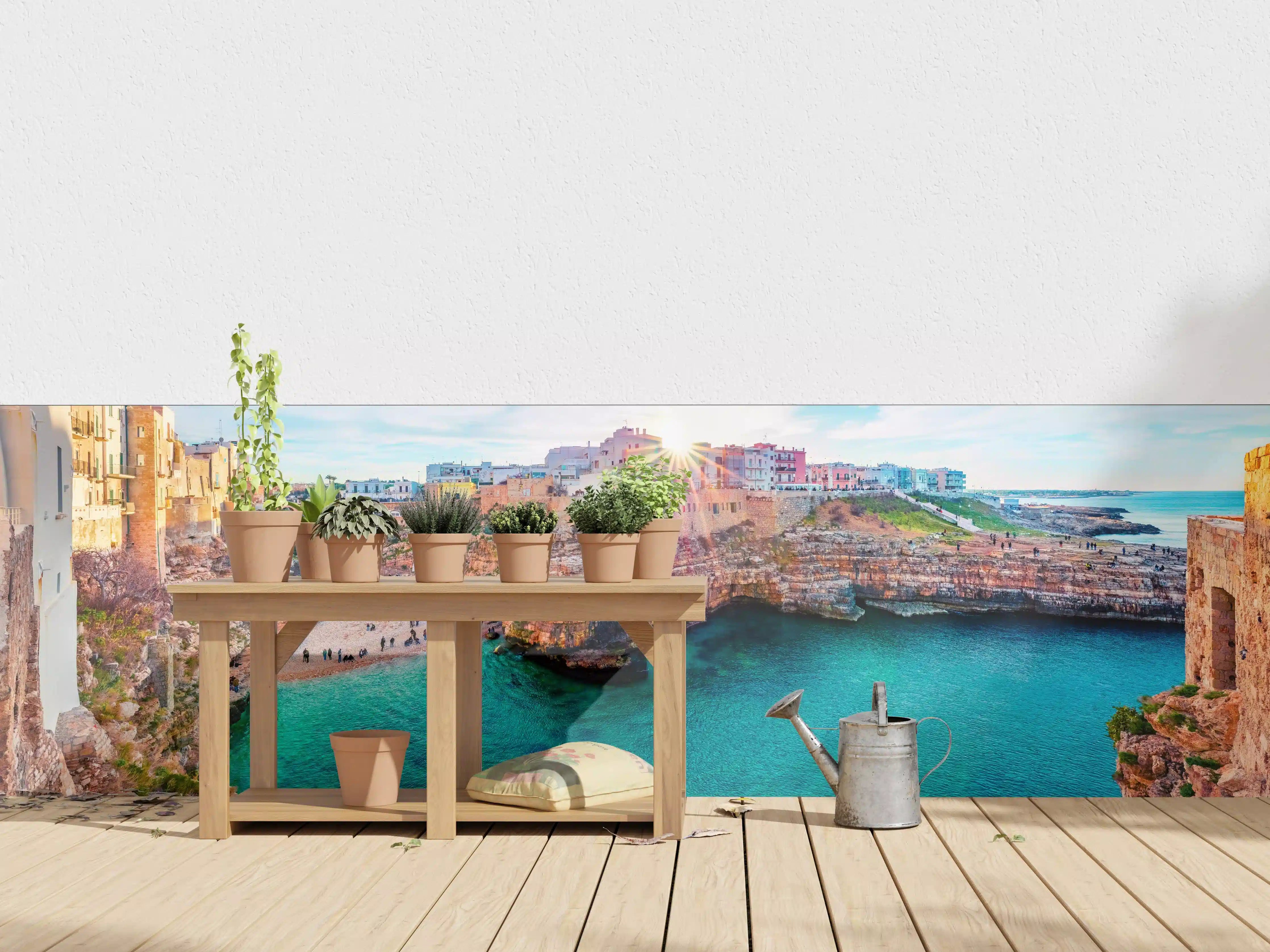 Wandverkleidung außen - Stadtbild von Polignano a Mare