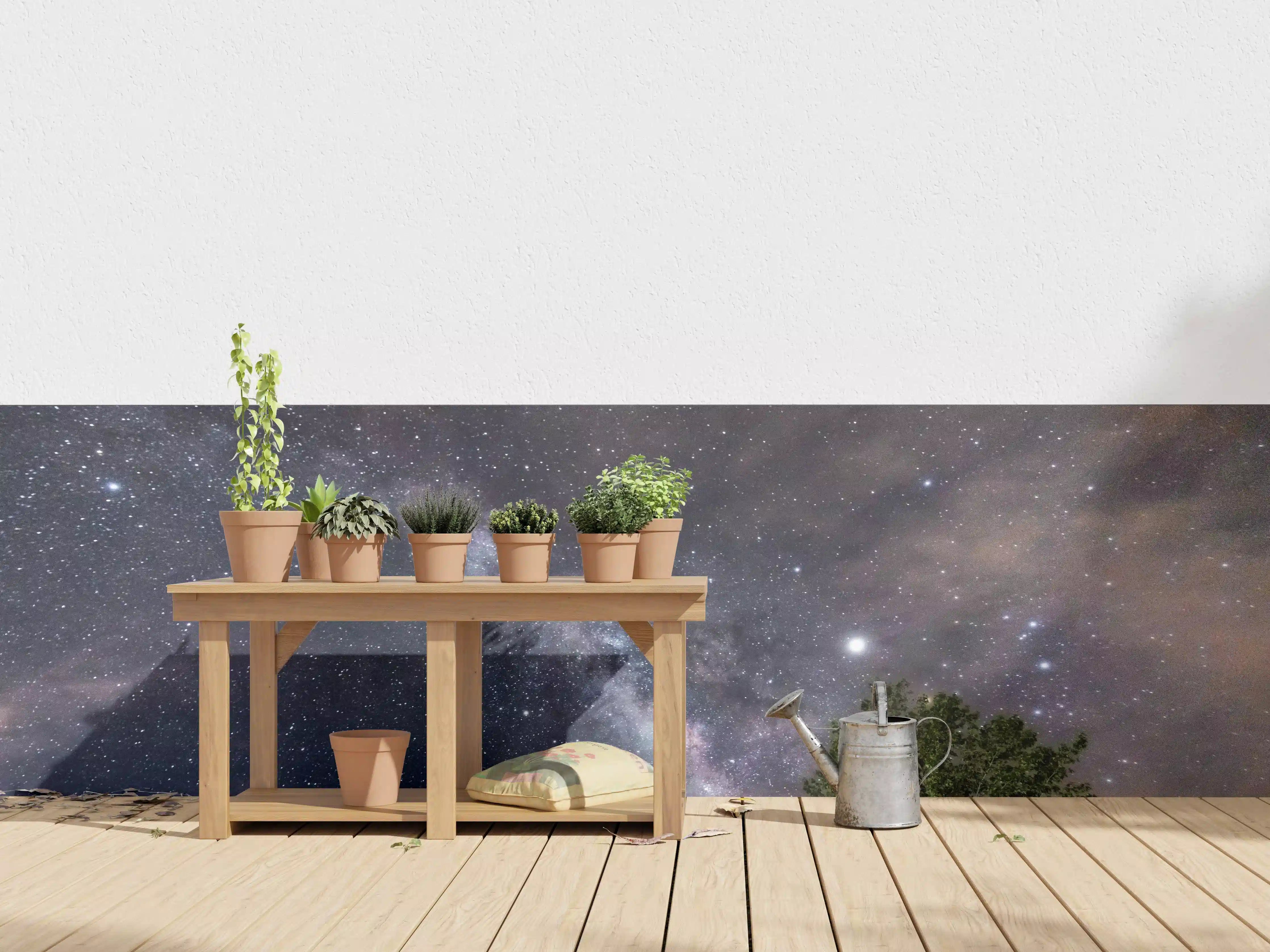 Wandverkleidung außen - Sterne im Himmel bei Nacht
