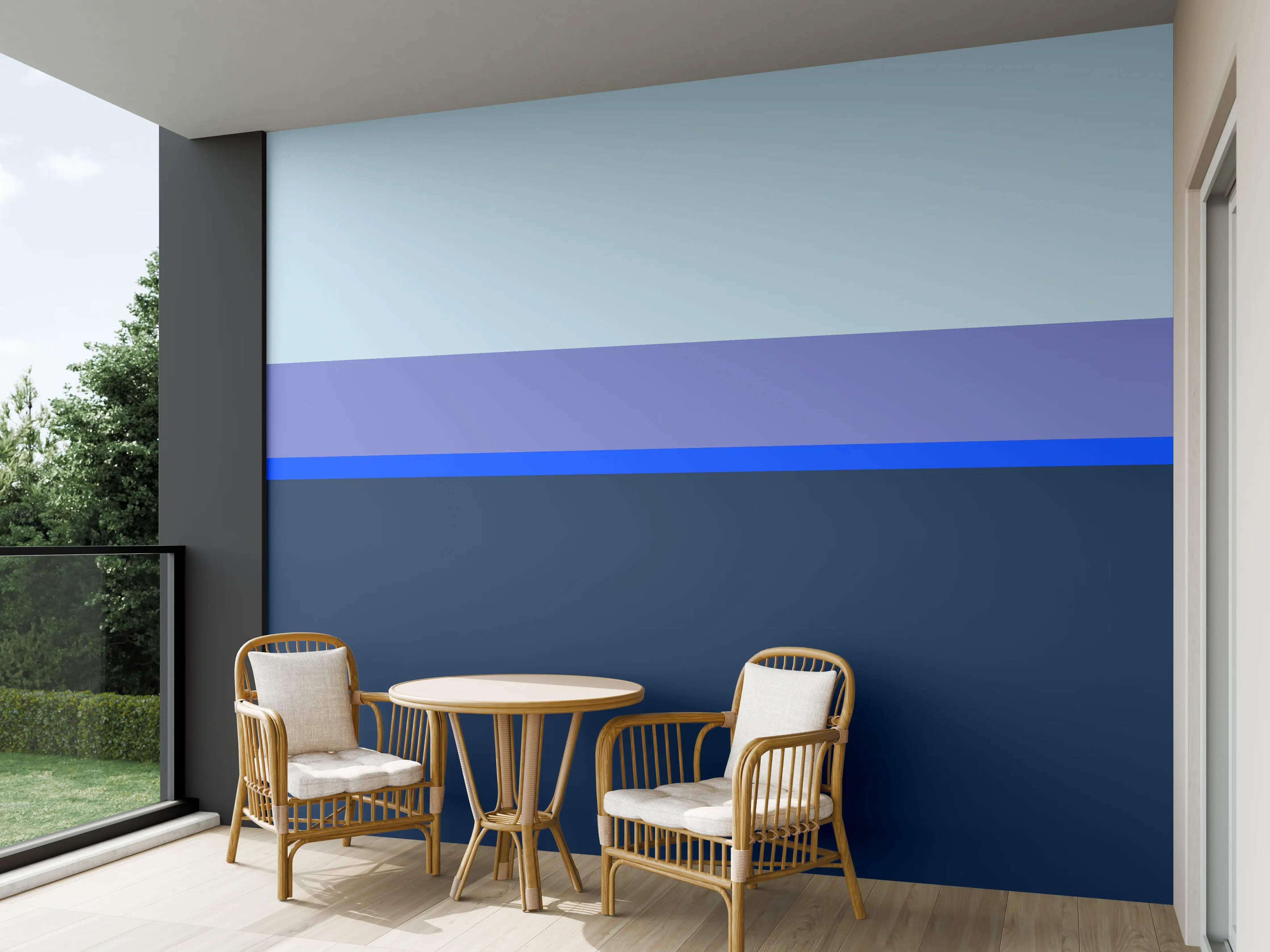 Wandverkleidung außen - The Blues - Horizontal - Blueberry