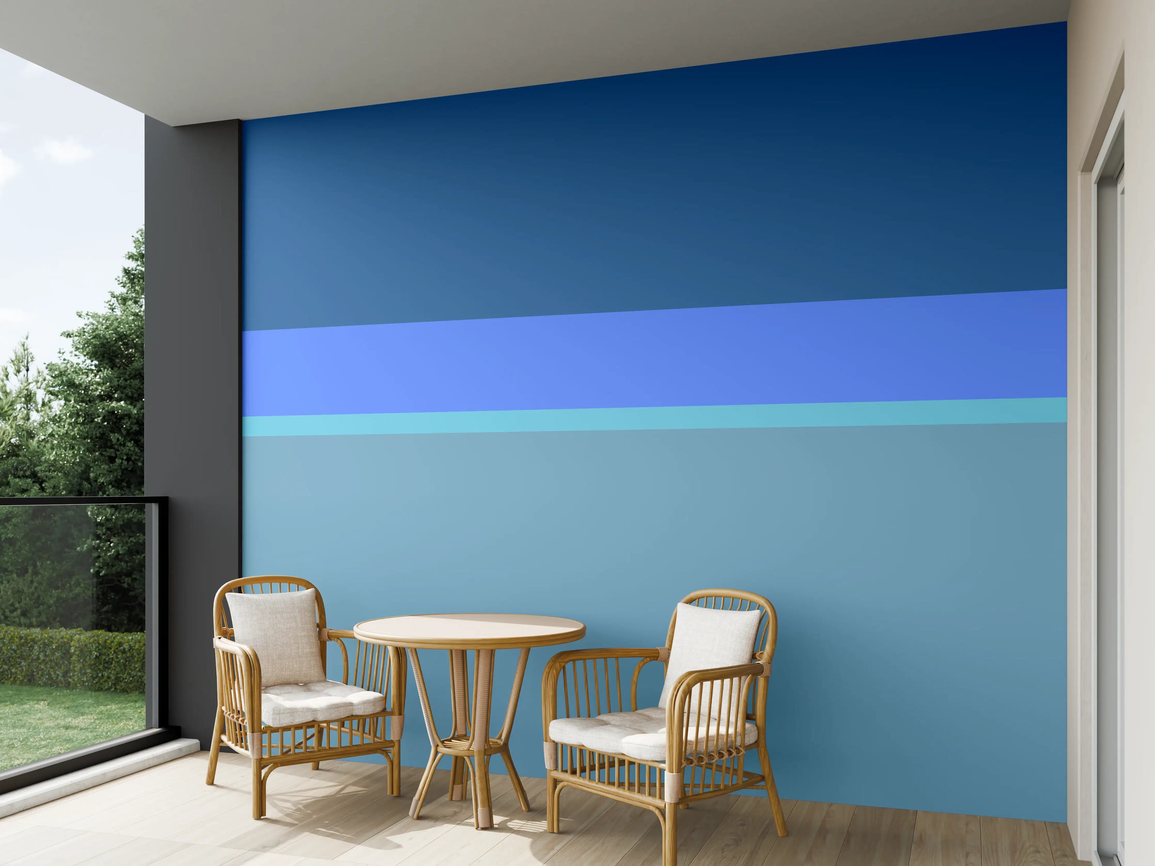 Wandverkleidung außen - The Blues - Horizontal - Cornflower