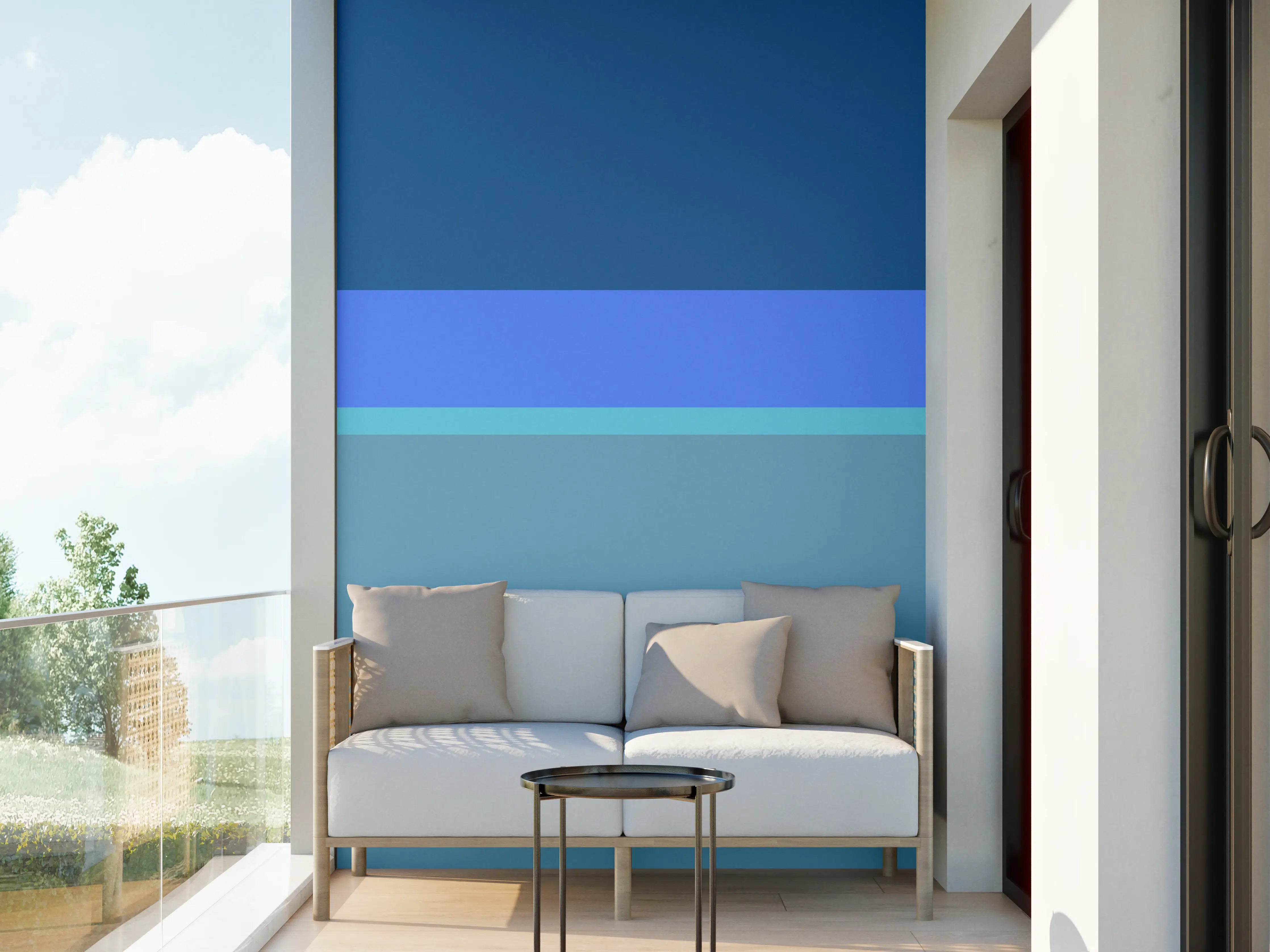 Wandverkleidung außen - The Blues - Horizontal - Cornflower