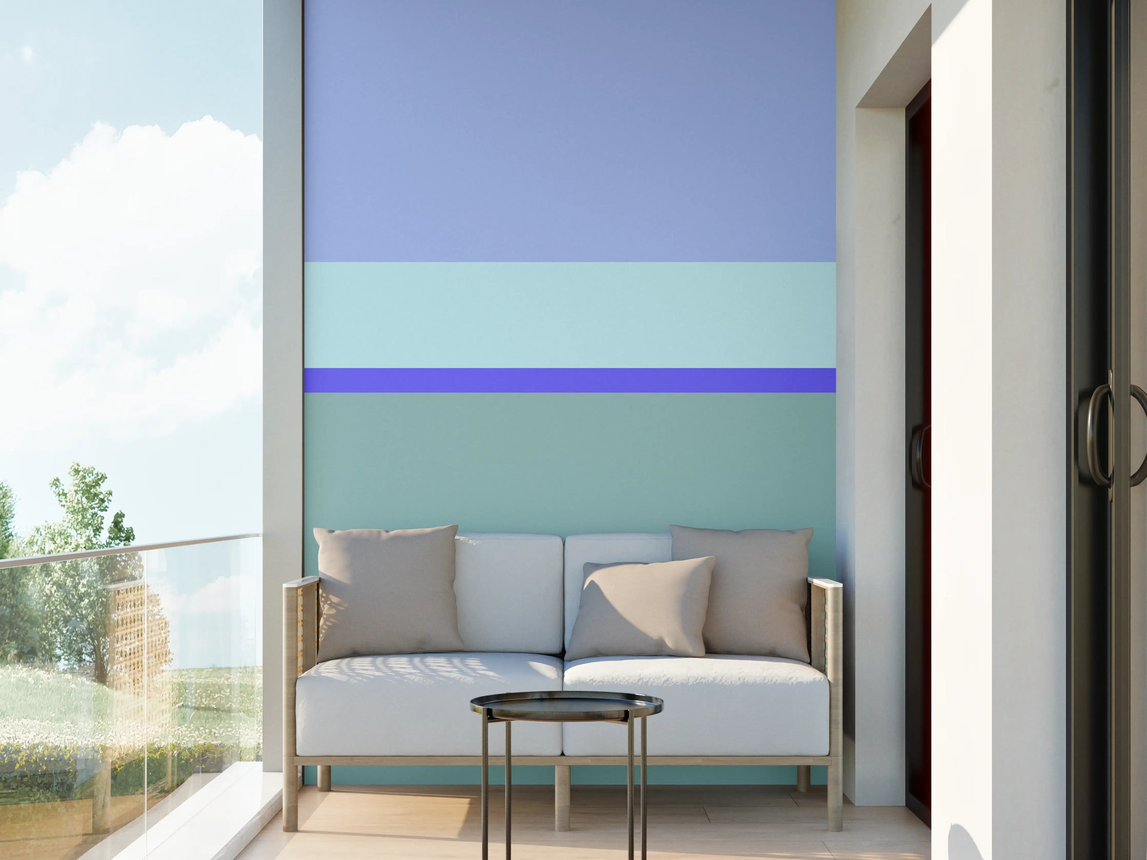 Wandverkleidung außen - The Blues - Horizontal - Lavender
