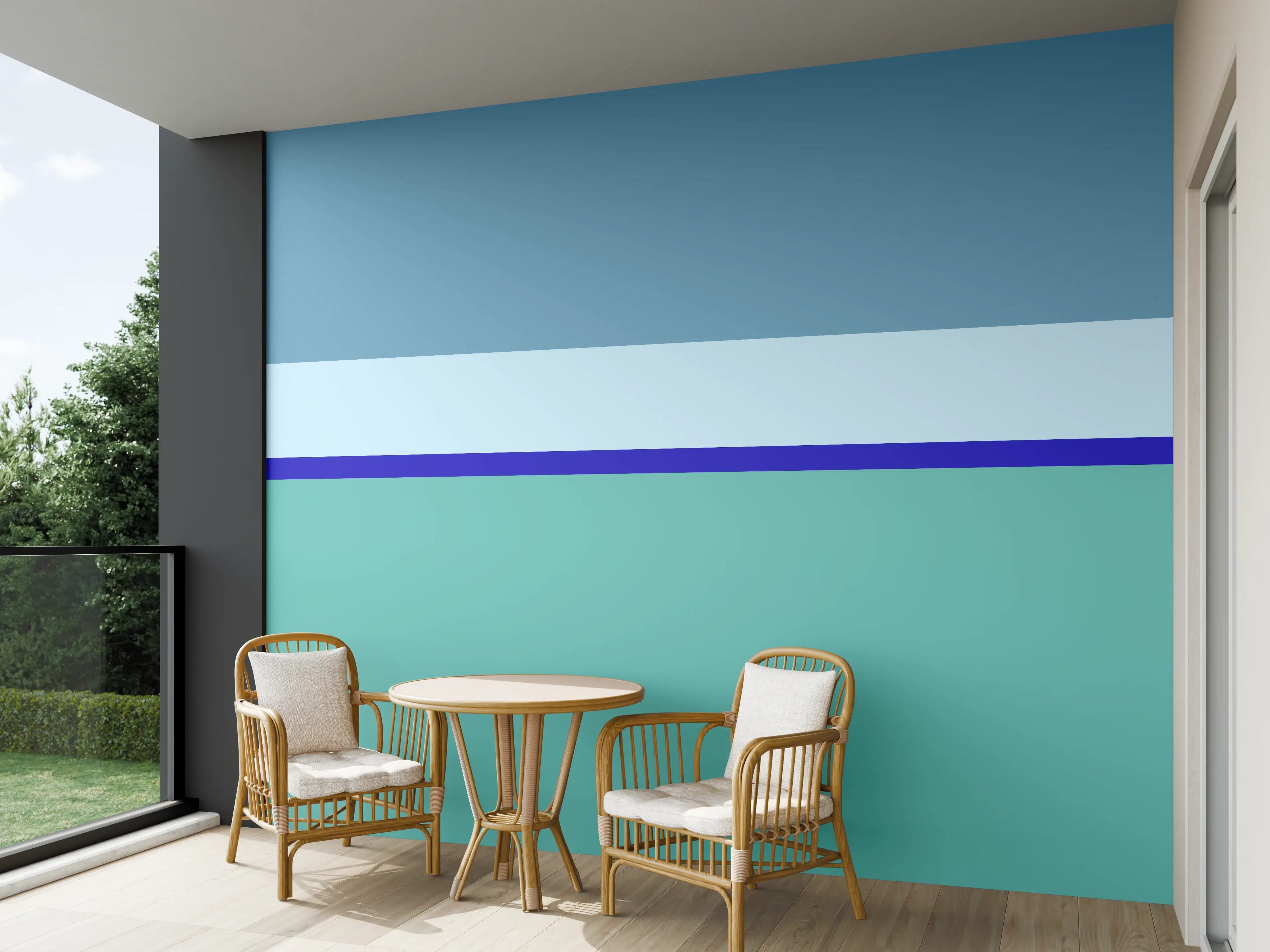 Wandverkleidung außen - The Blues - Horizontal - Ocean