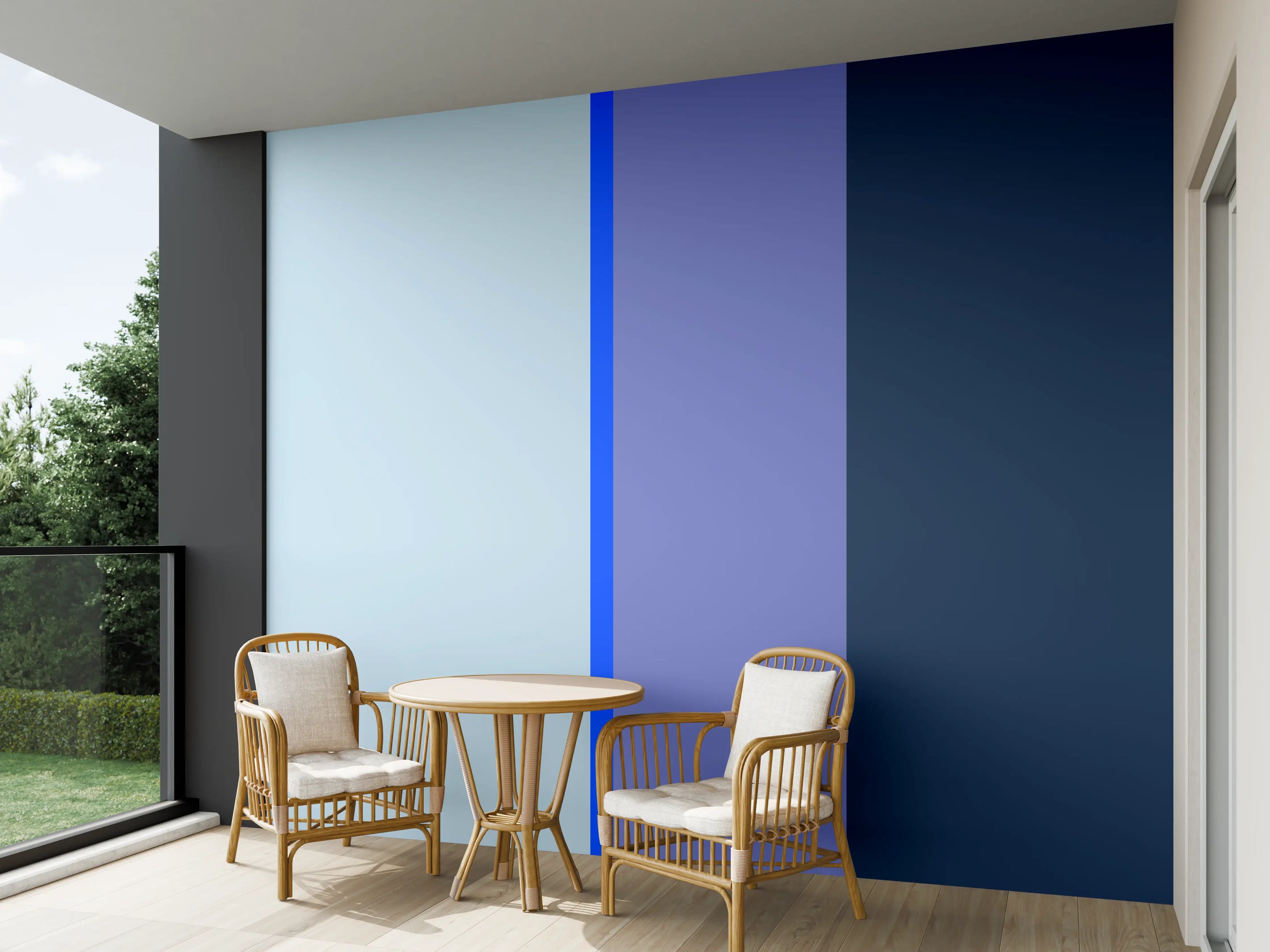 Wandverkleidung außen - The Blues - Vertical - Blueberry