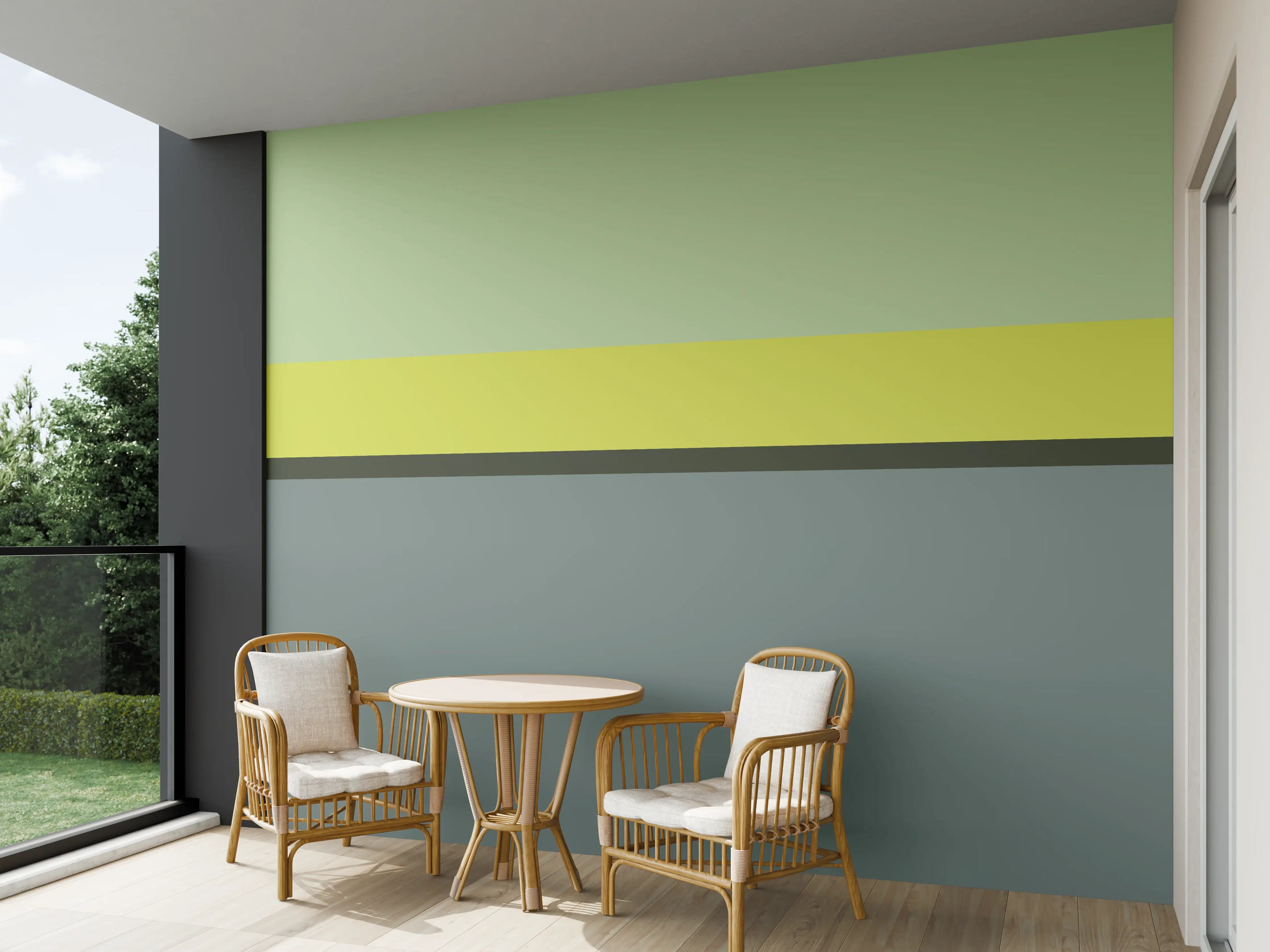 Wandverkleidung außen - The Greens - Horizontal - Matcha