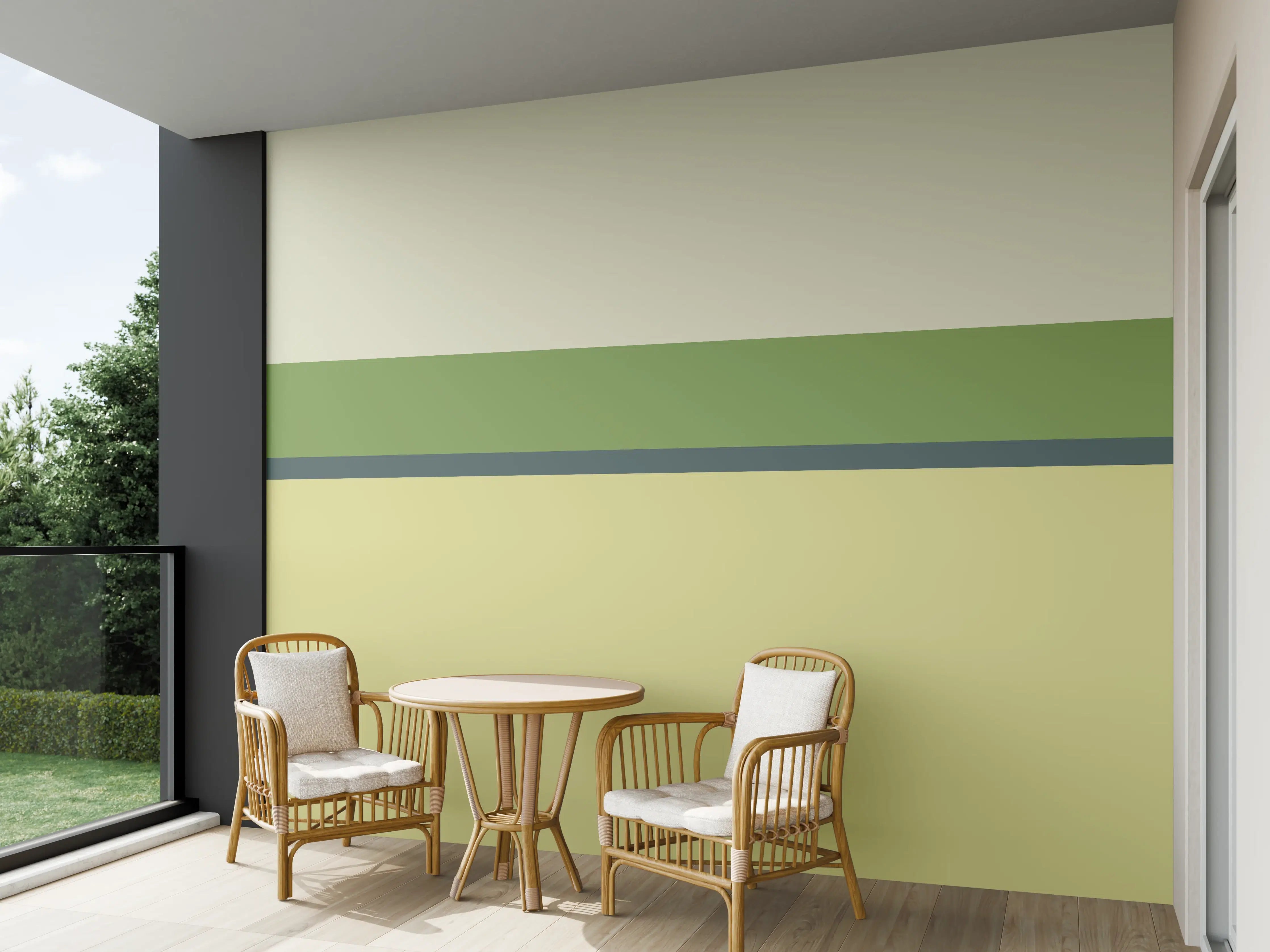 Wandverkleidung außen - The Greens - Horizontal - Pistachio