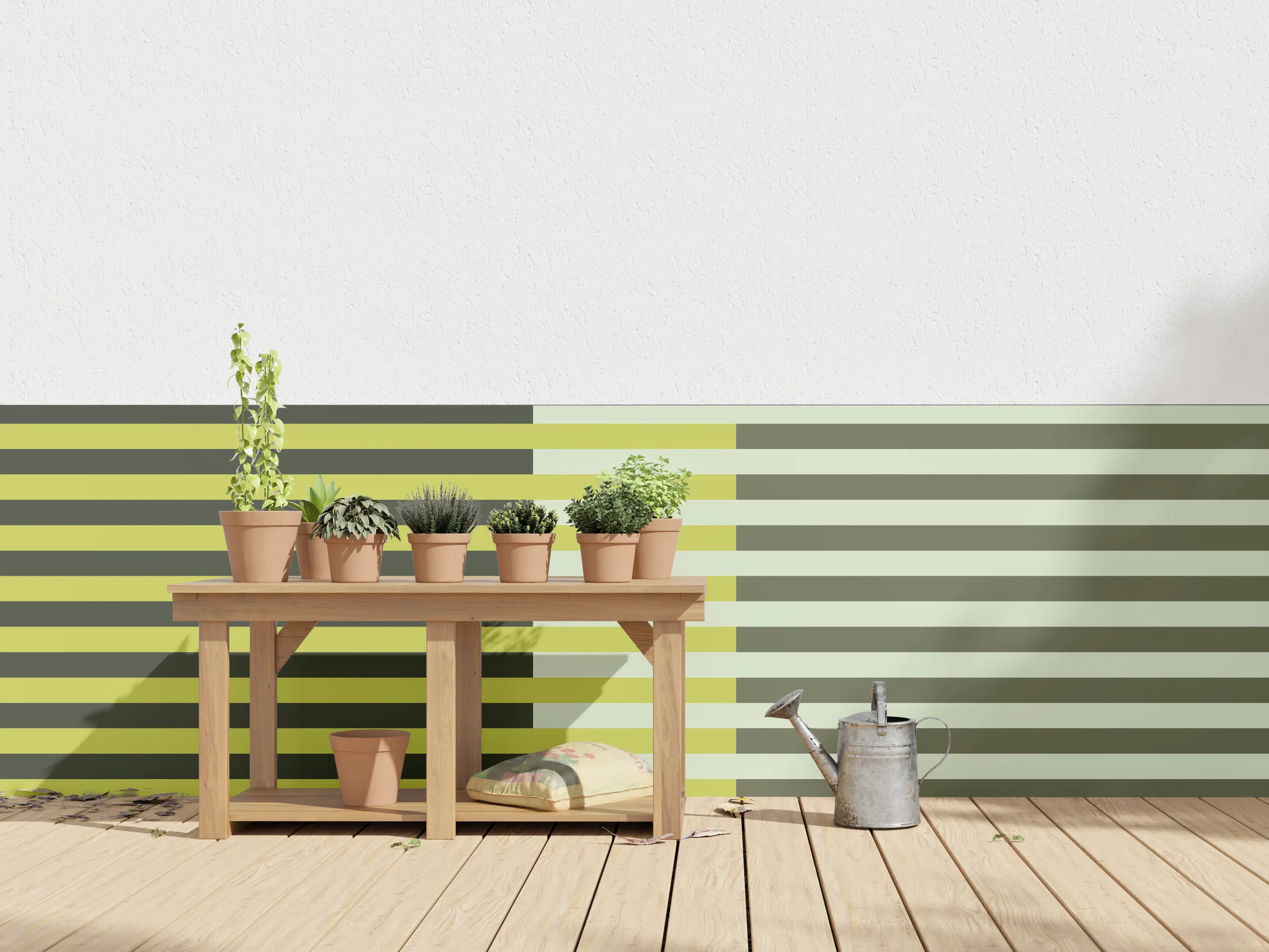 Wandverkleidung außen - The Greens - Multy Stripes - Olive