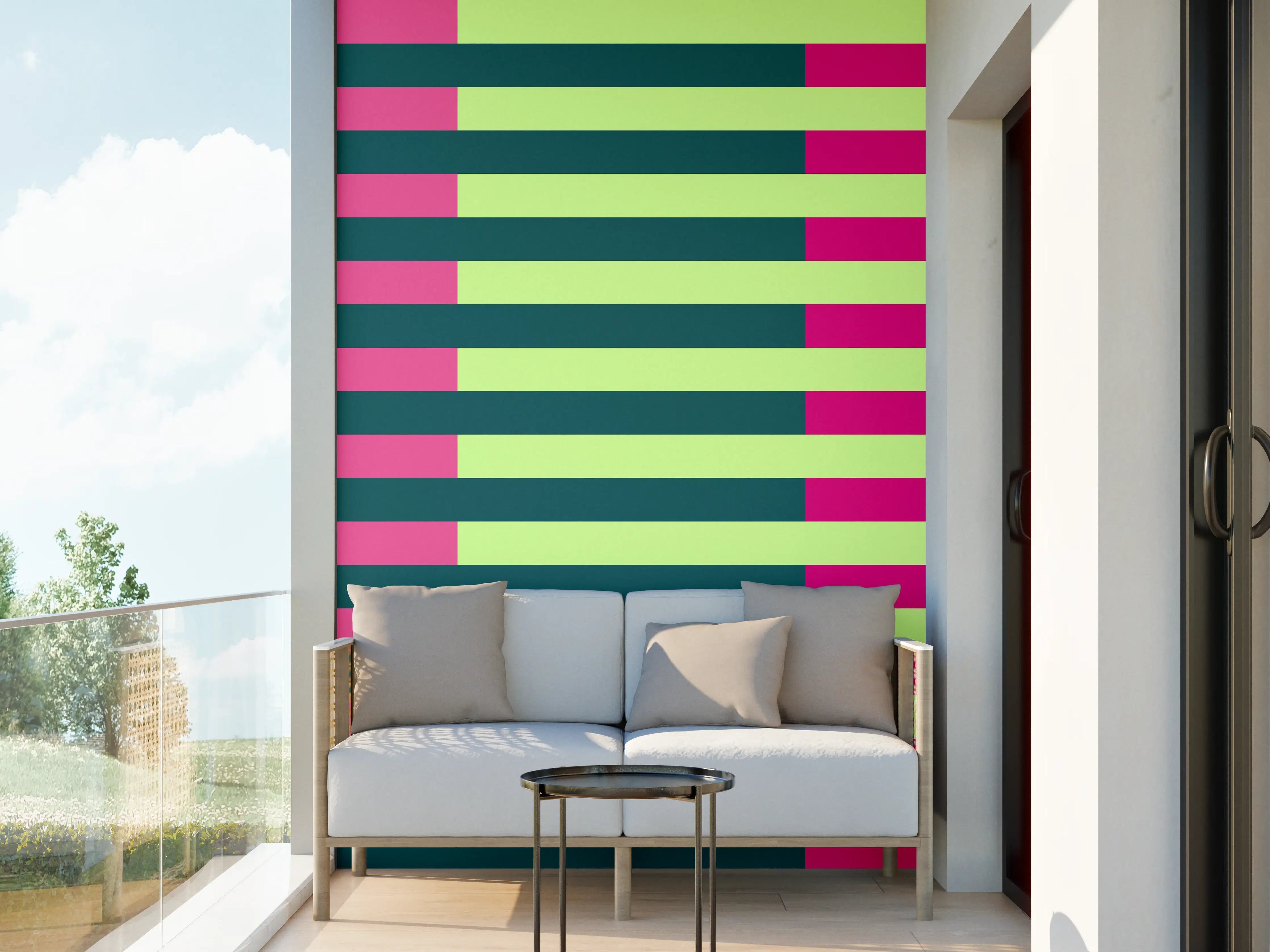Wandverkleidung außen - The Neons - Multy Stripes - Lyra