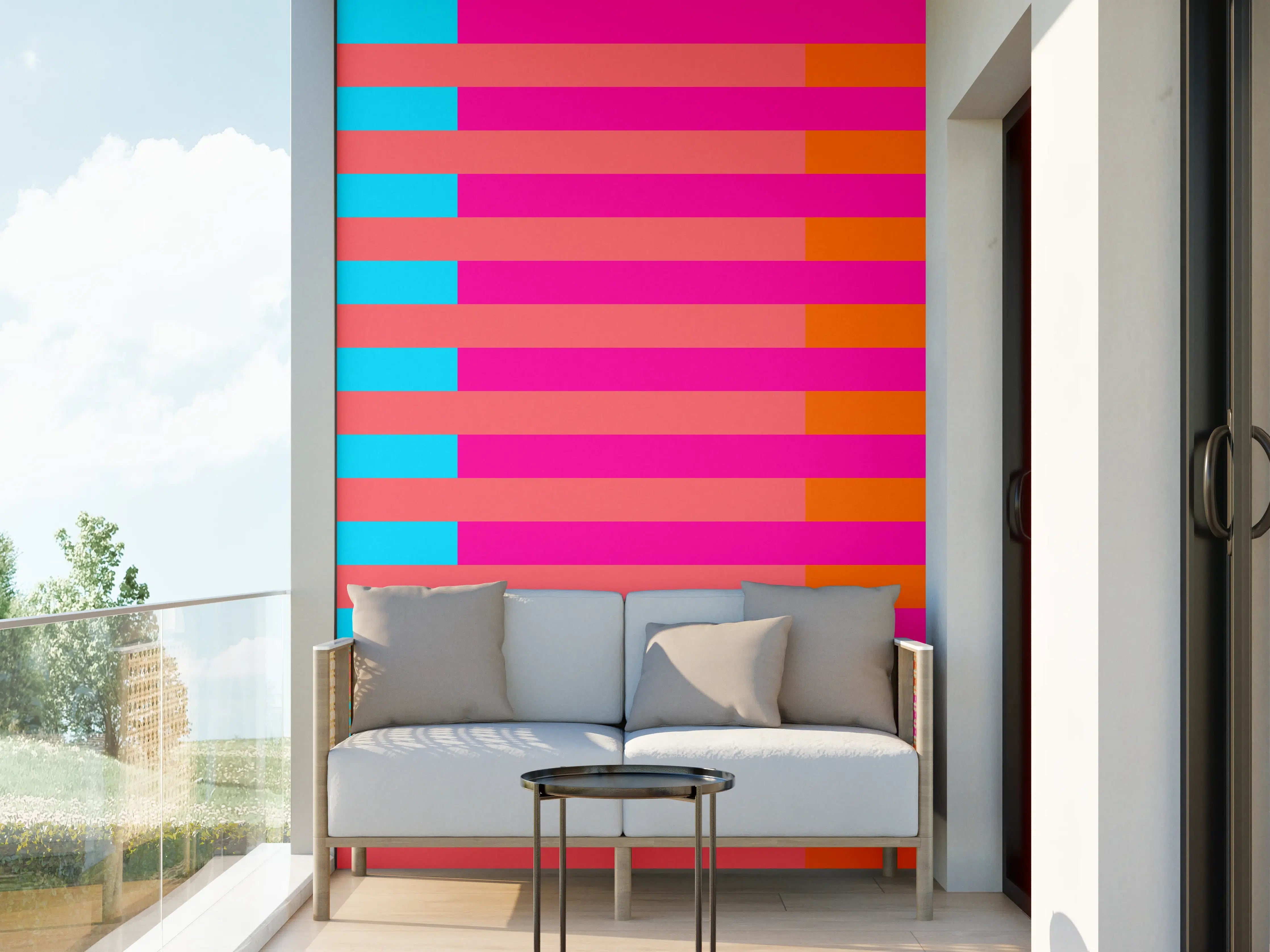 Wandverkleidung außen - The Neons - Multy Stripes - Nova