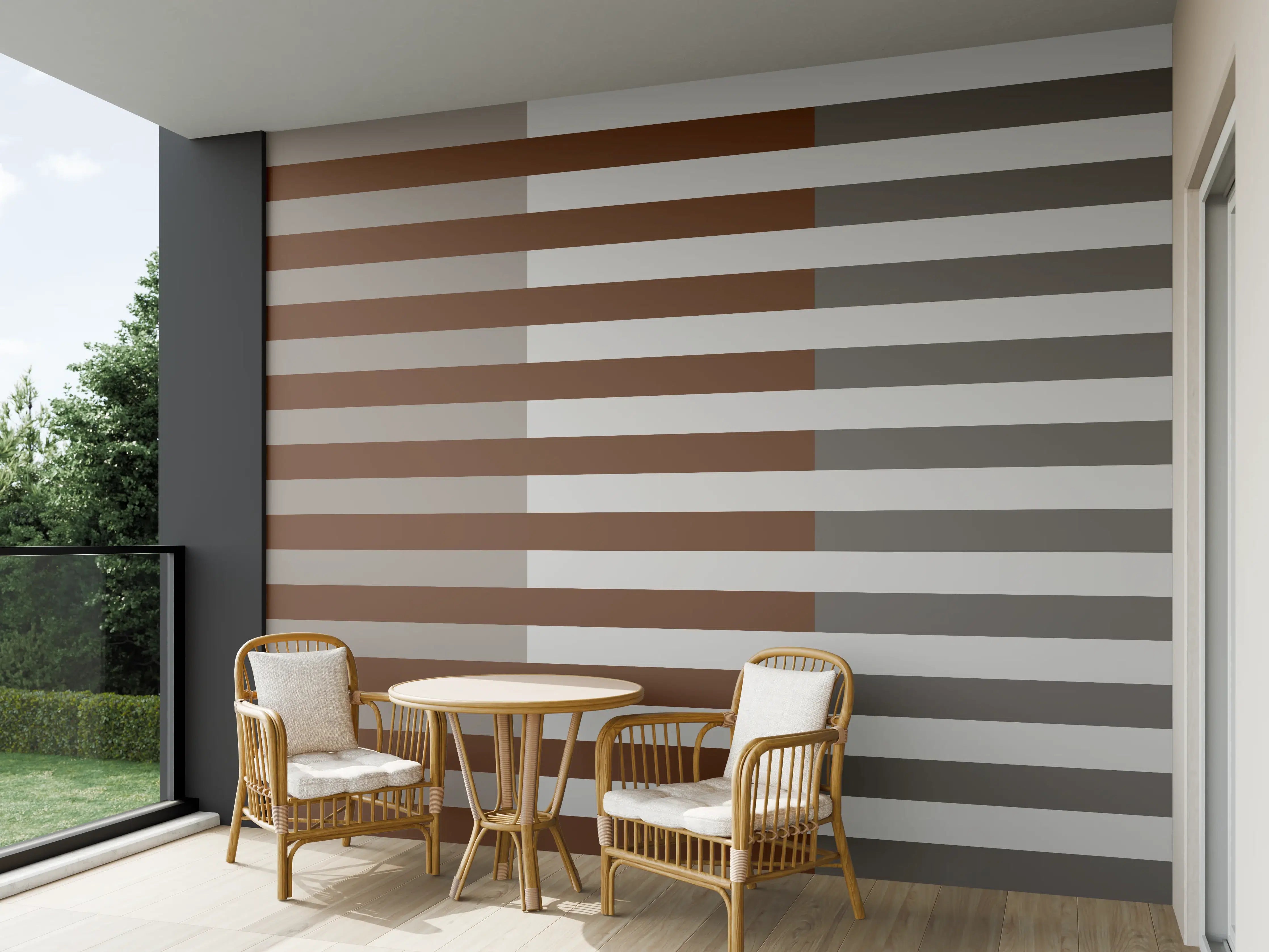Wandverkleidung außen - The Nudes - Multy Stripes - Ash
