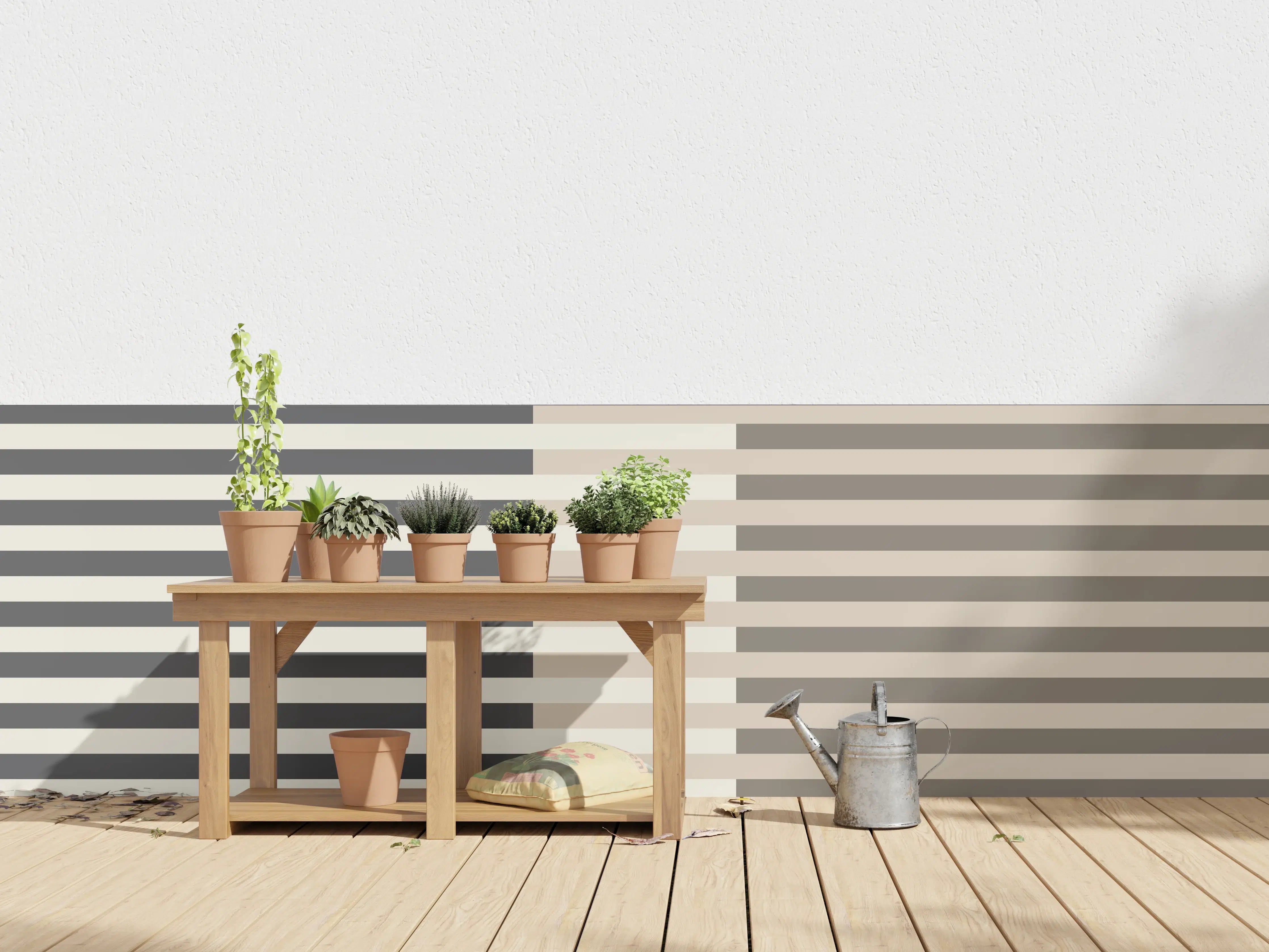 Wandverkleidung außen - The Nudes - Multy Stripes - Toffee