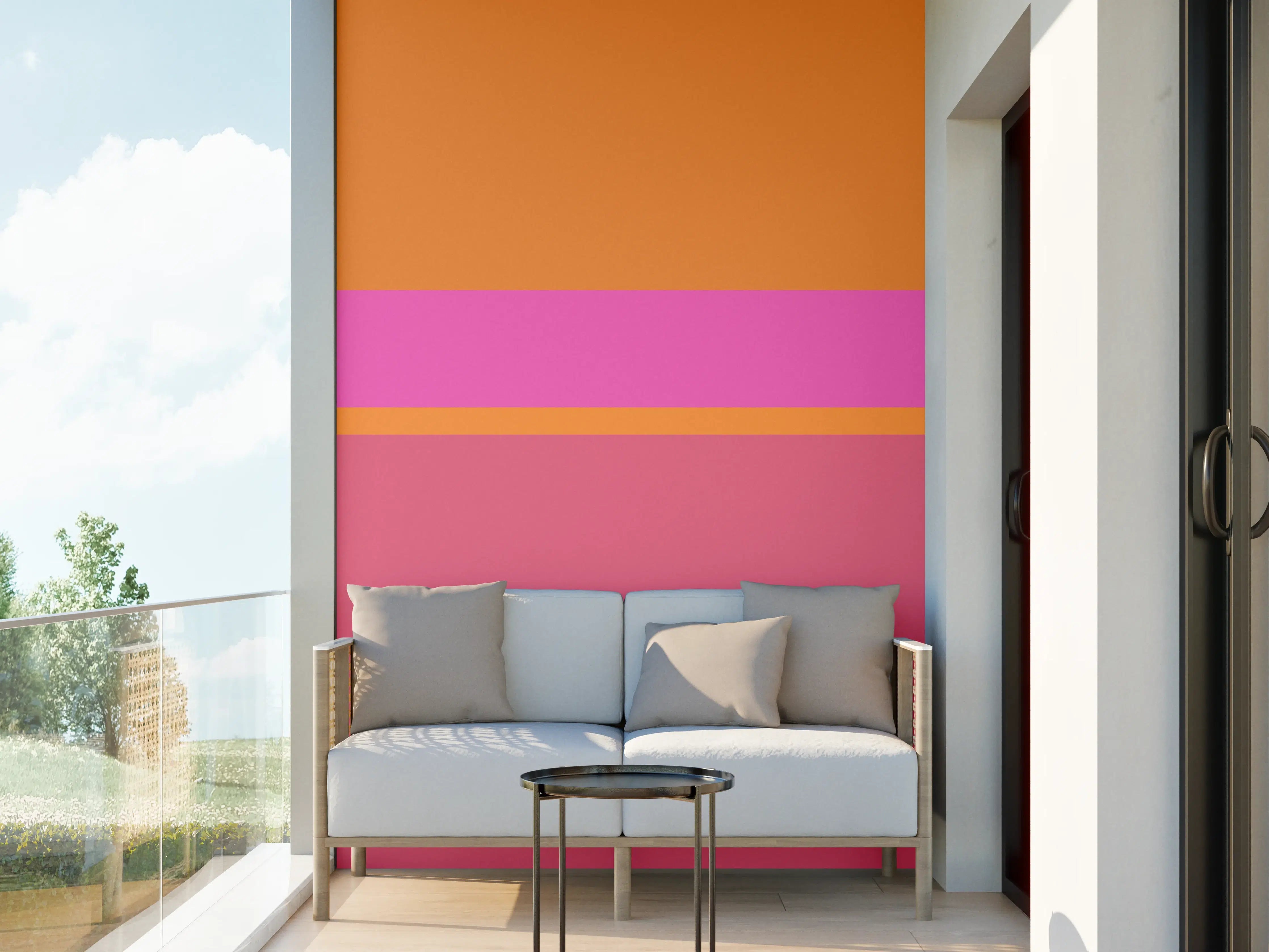 Wandverkleidung außen - The Oranges - Horizontal - Fuchsia