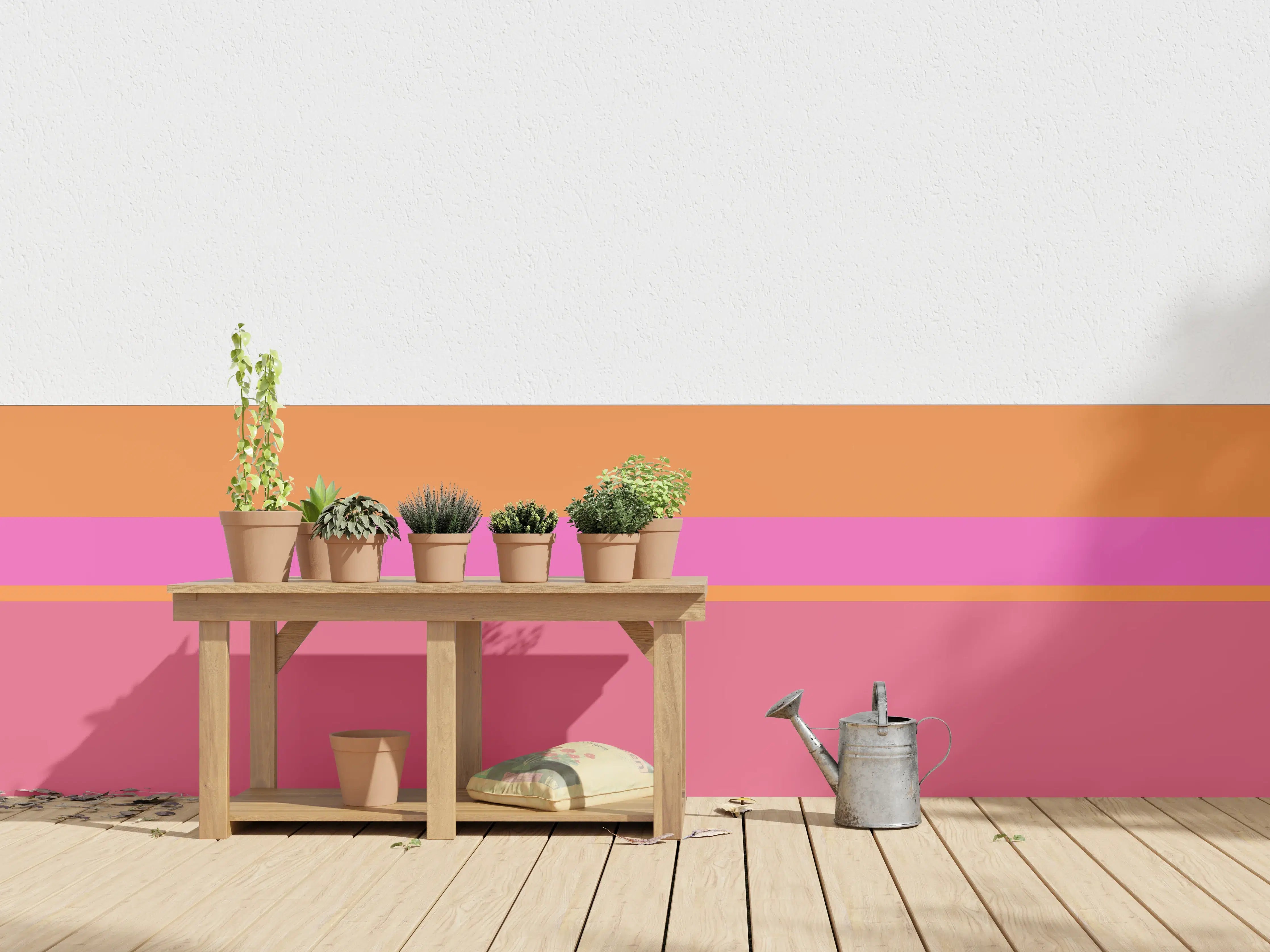 Wandverkleidung außen - The Oranges - Horizontal - Fuchsia