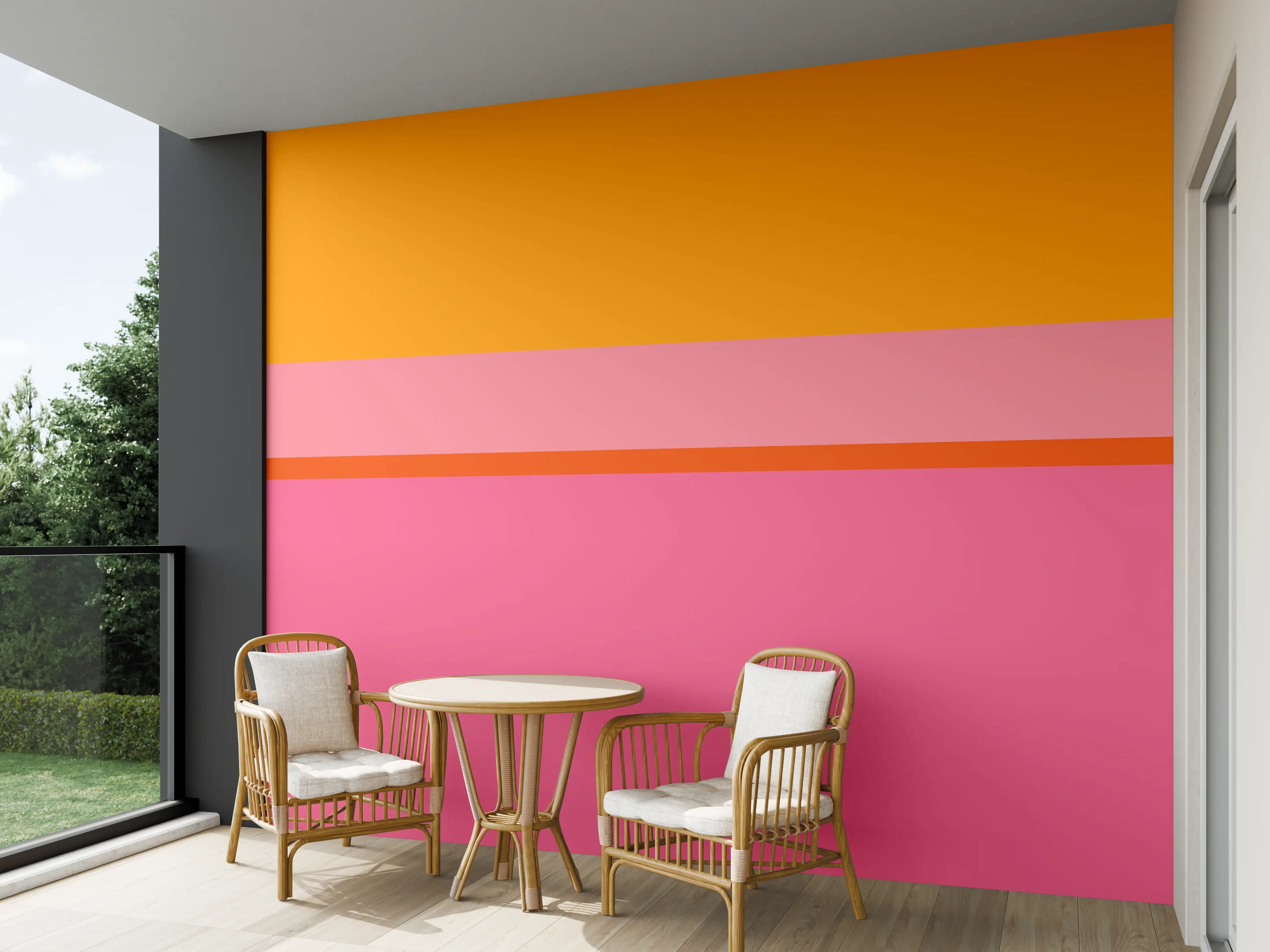 Wandverkleidung außen - The Oranges - Horizontal - Raspberry