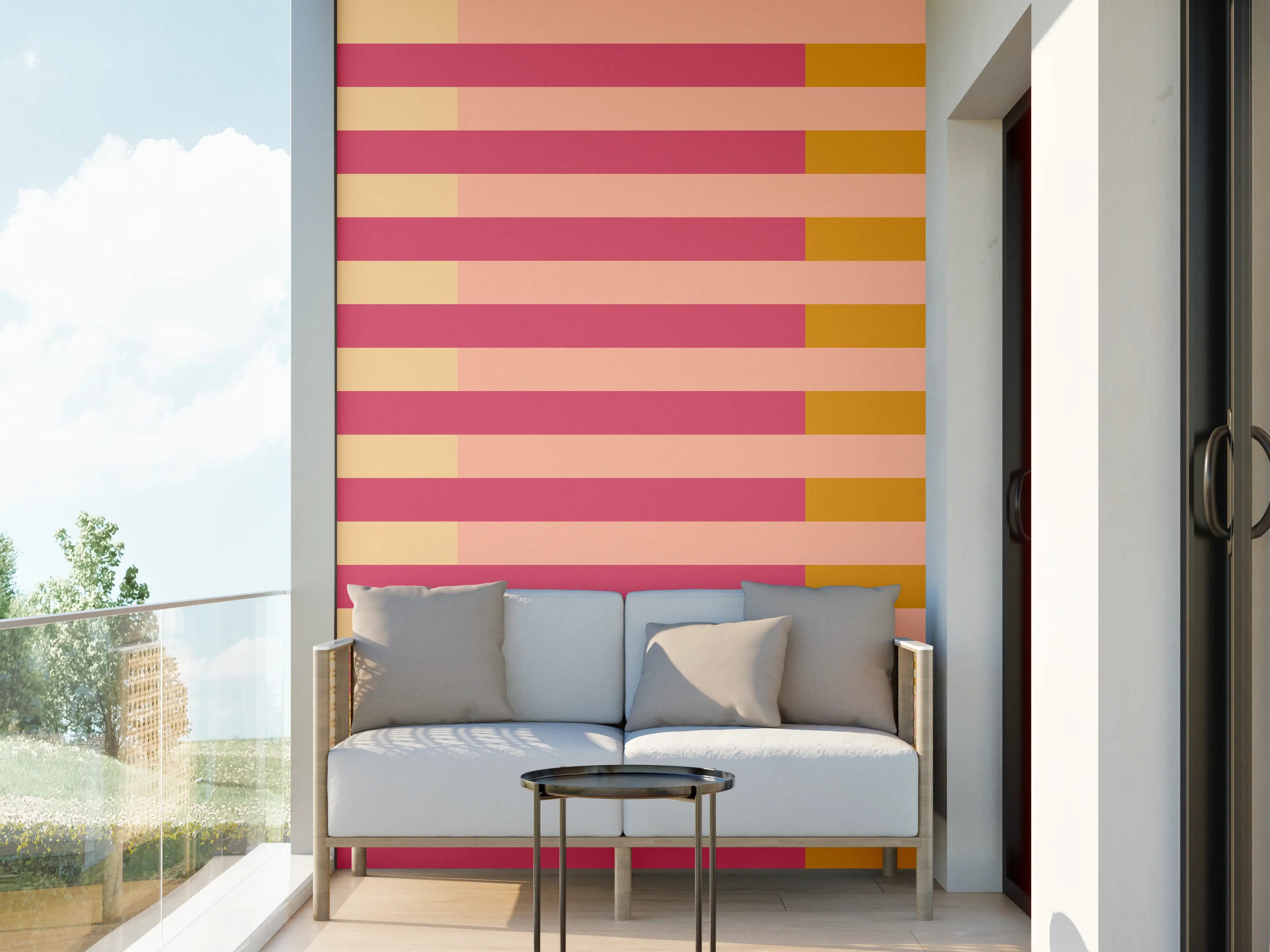 Wandverkleidung außen - The Oranges - Multy Stripes - Cotton Candy