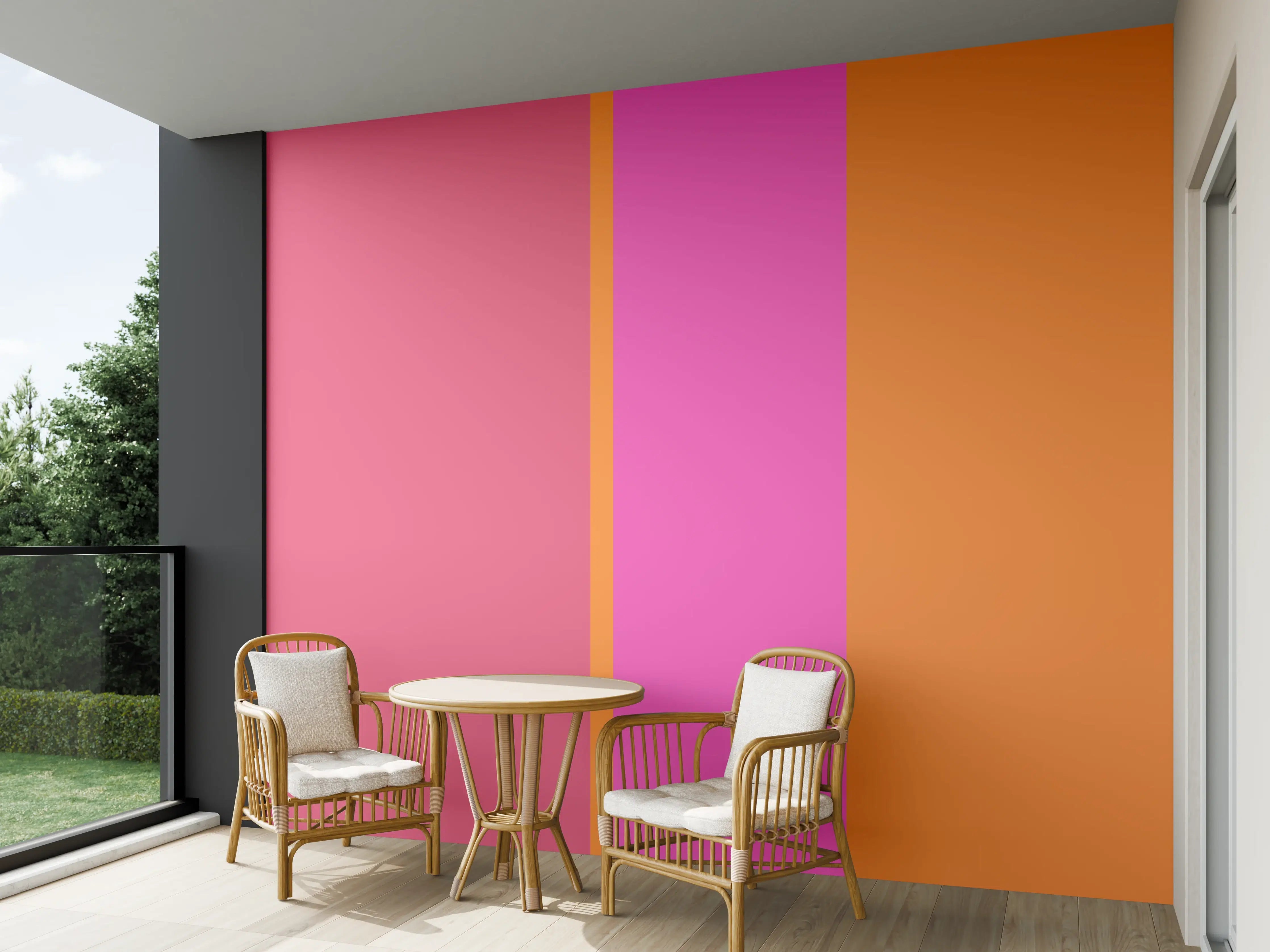 Wandverkleidung außen - The Oranges - Vertical - Fuchsia