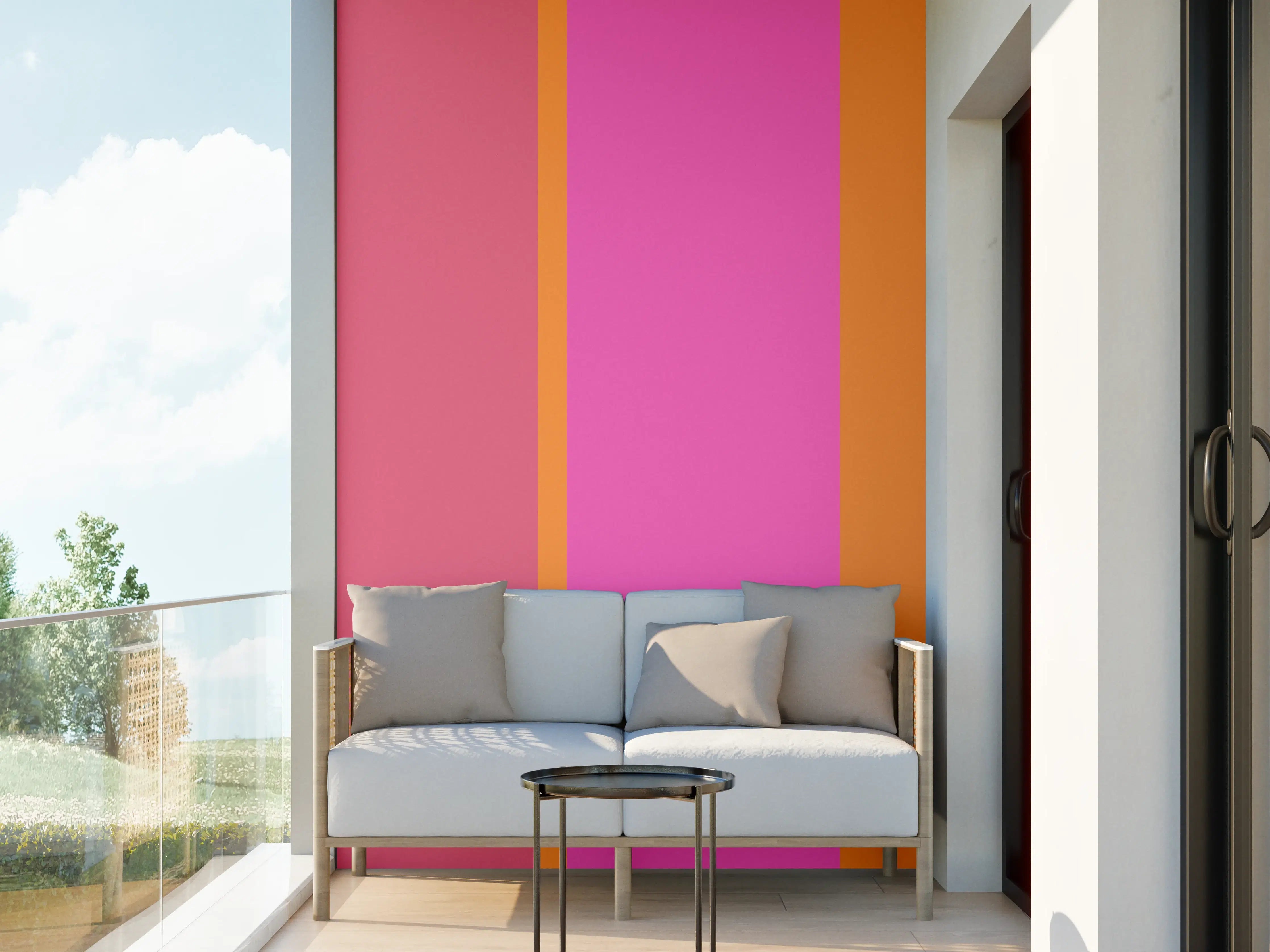 Wandverkleidung außen - The Oranges - Vertical - Fuchsia