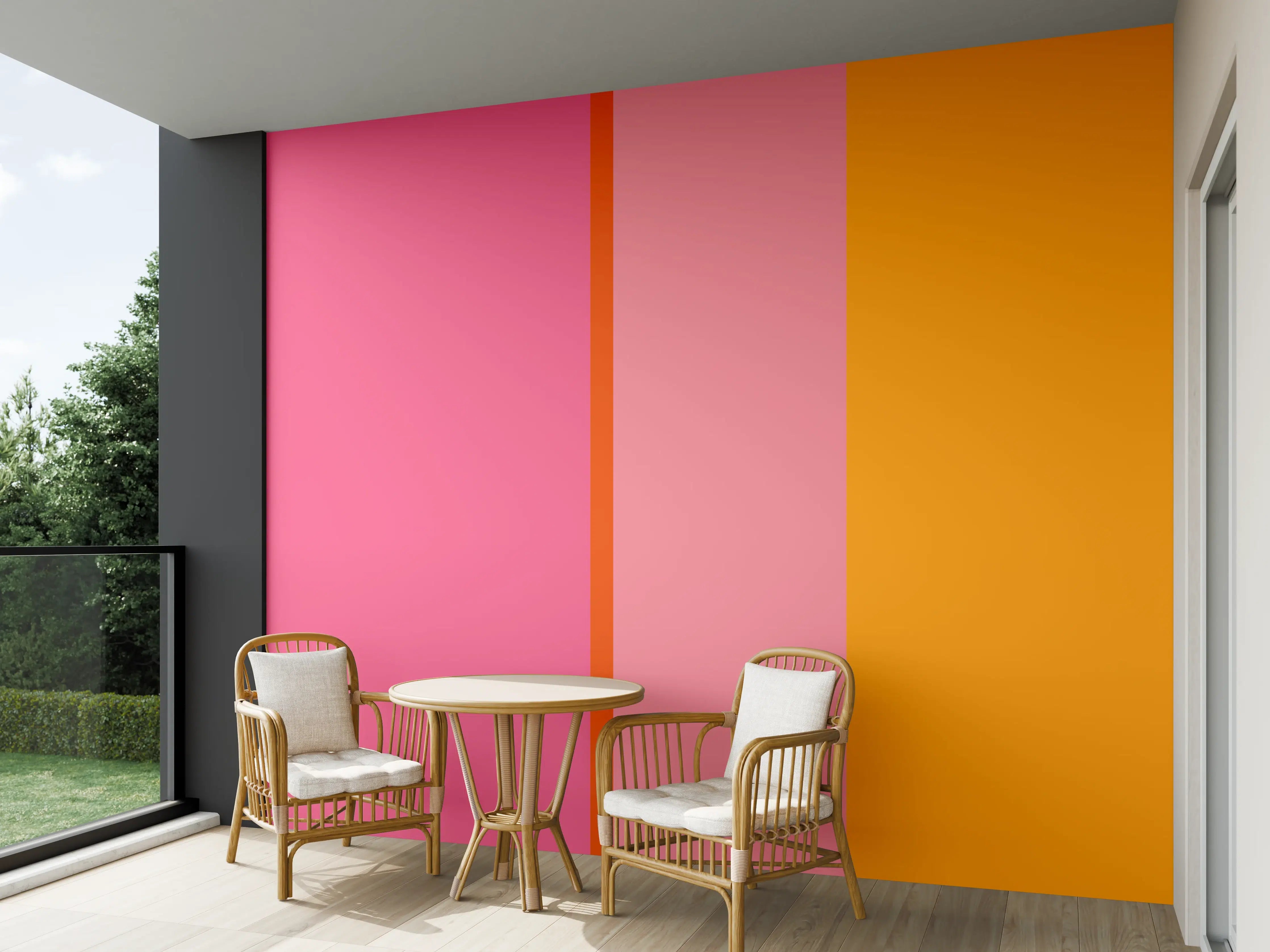 Wandverkleidung außen - The Oranges - Vertical - Raspberry