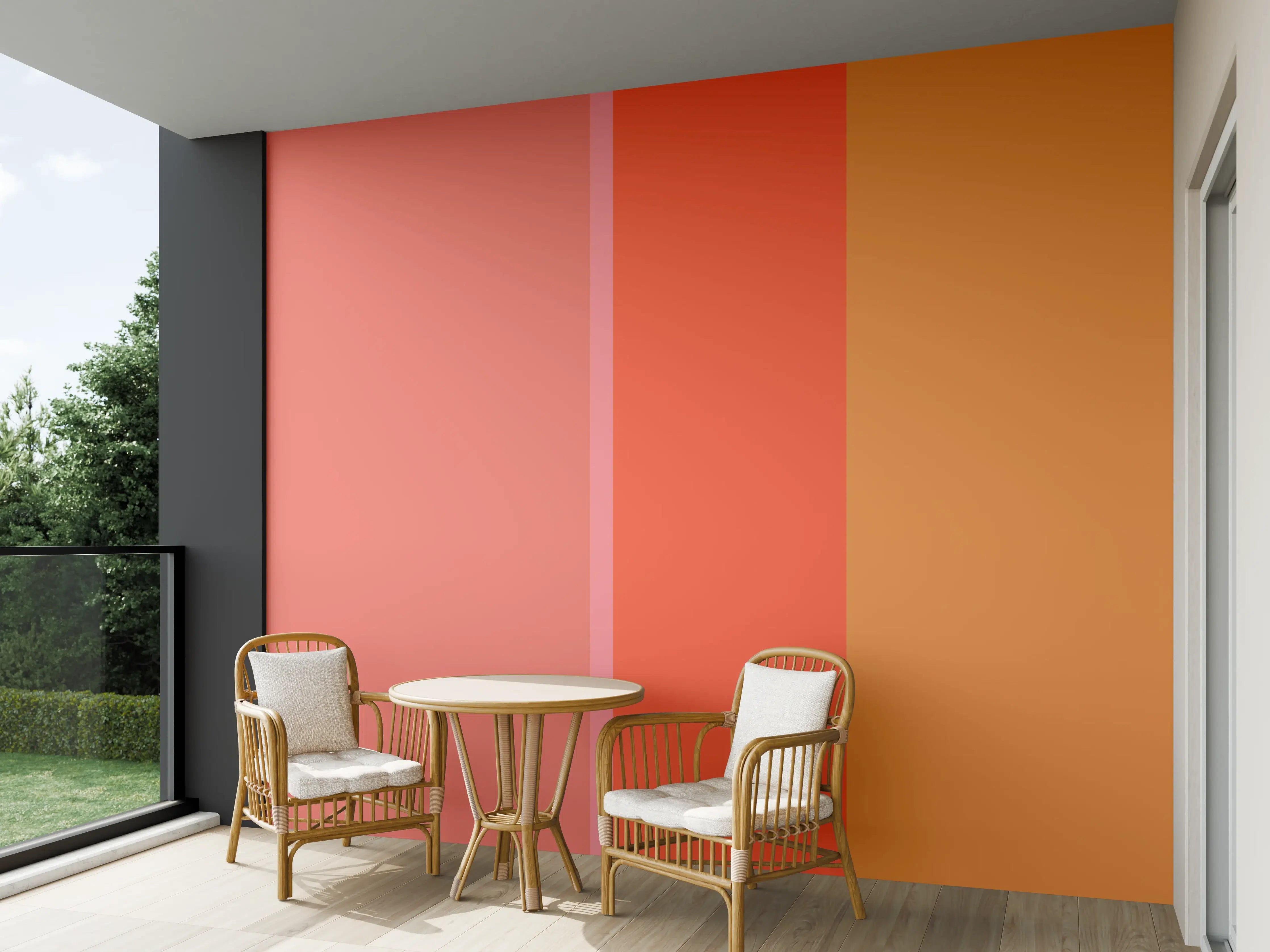 Wandverkleidung außen - The Oranges - Vertical - Salmon