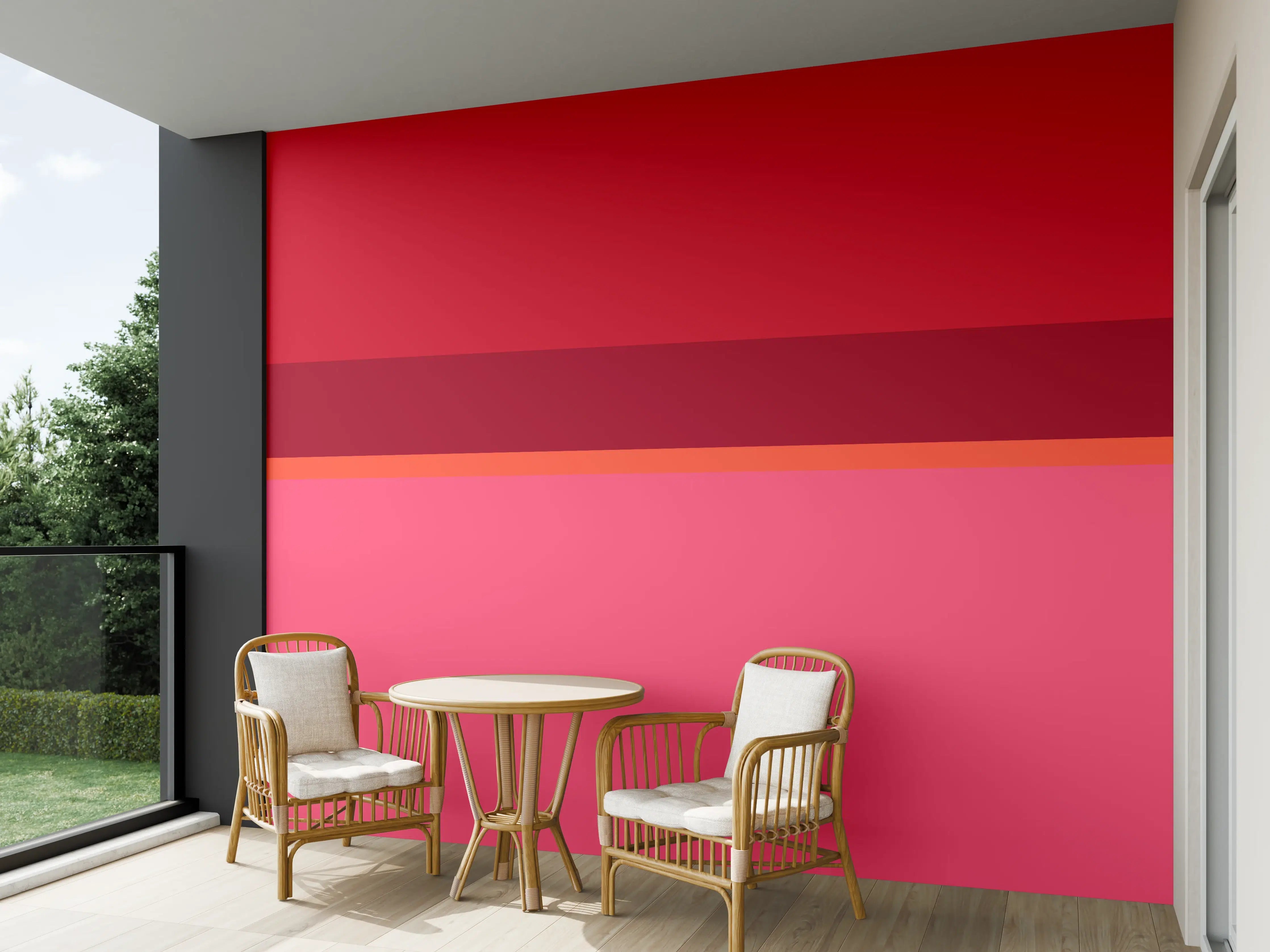 Wandverkleidung außen - The Reds - Horizontal - Pommagranate