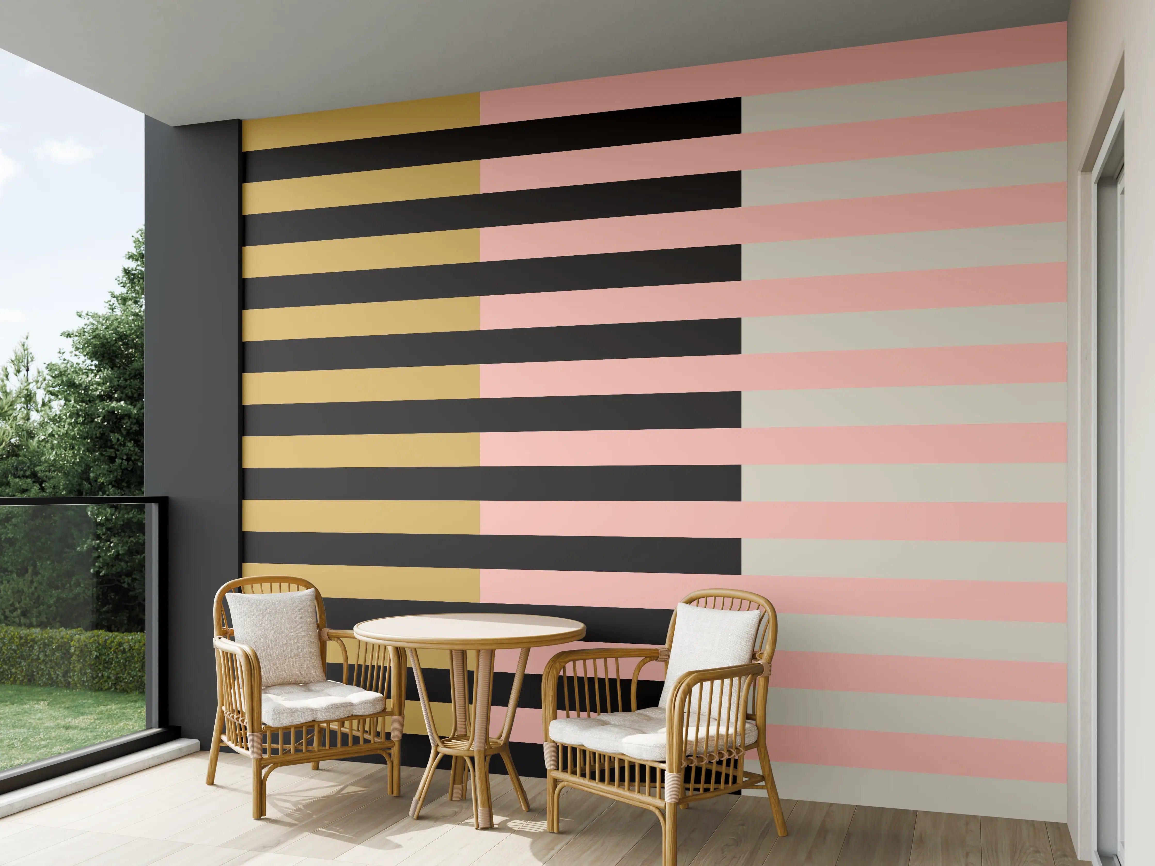 Wandverkleidung außen - The Retros - Multy Stripes - Daenerys