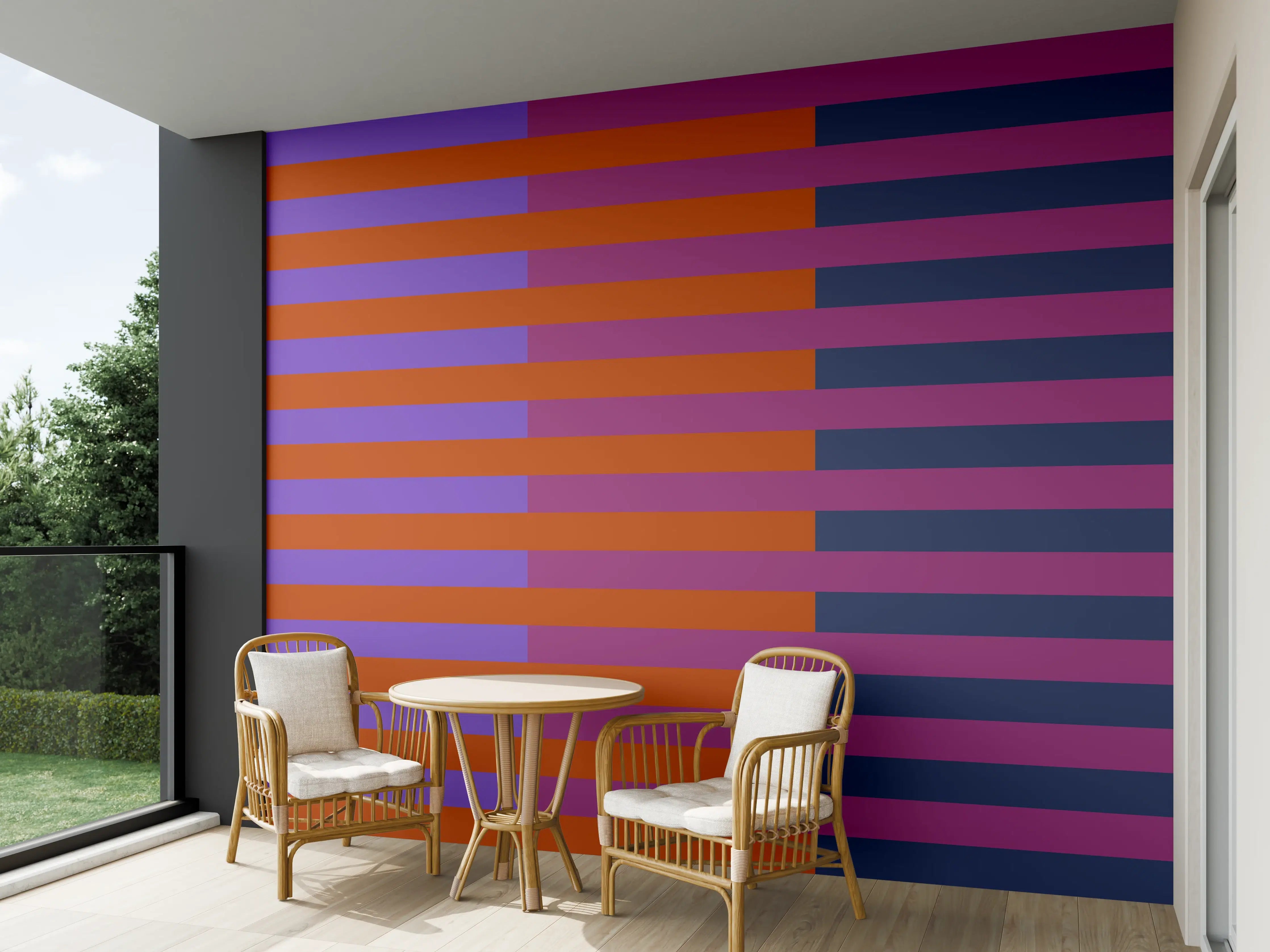 Wandverkleidung außen - The Retros - Multy Stripes - Sansa