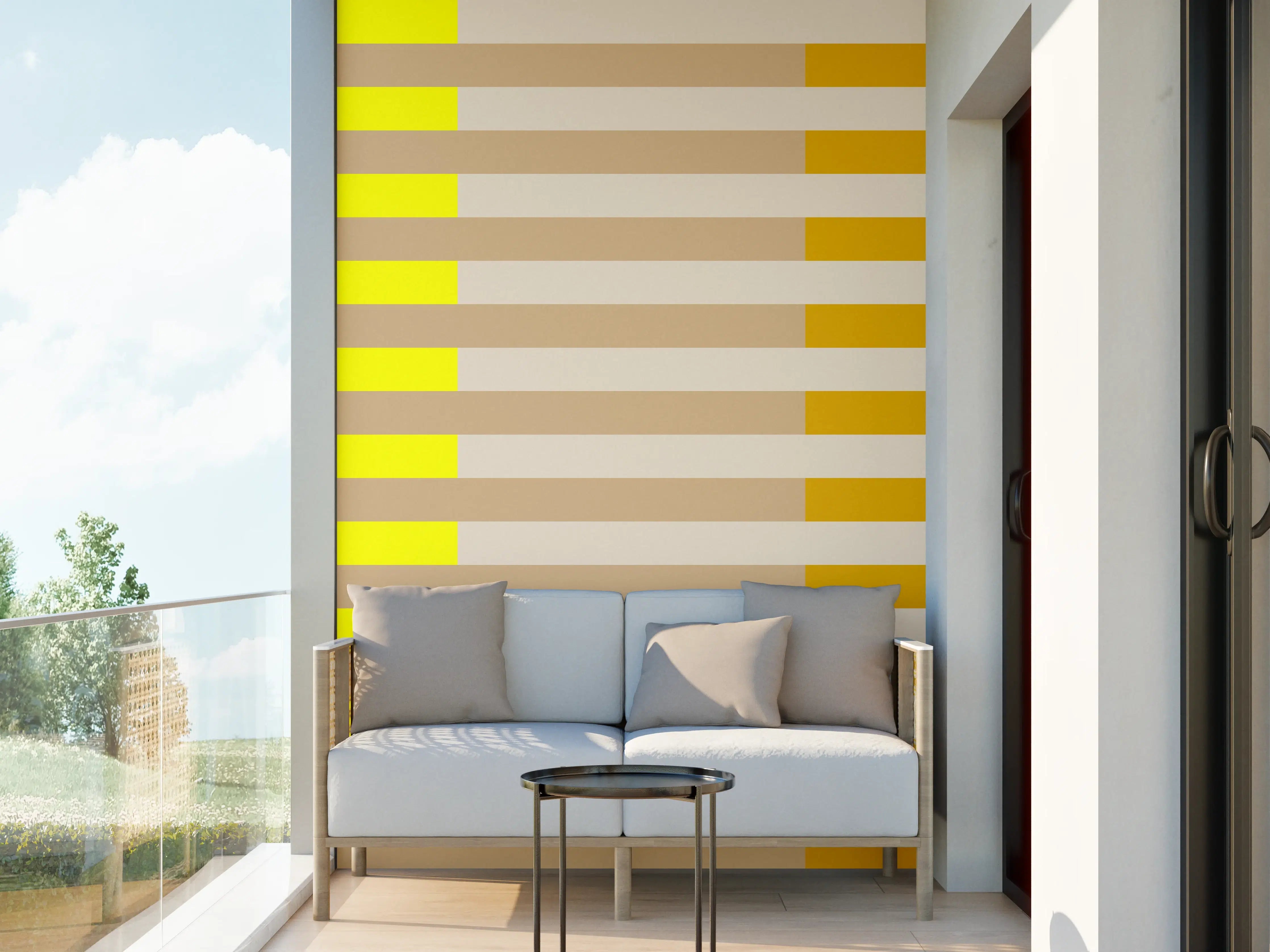 Wandverkleidung außen - The Yellows - Multy Stripes - Buttercup