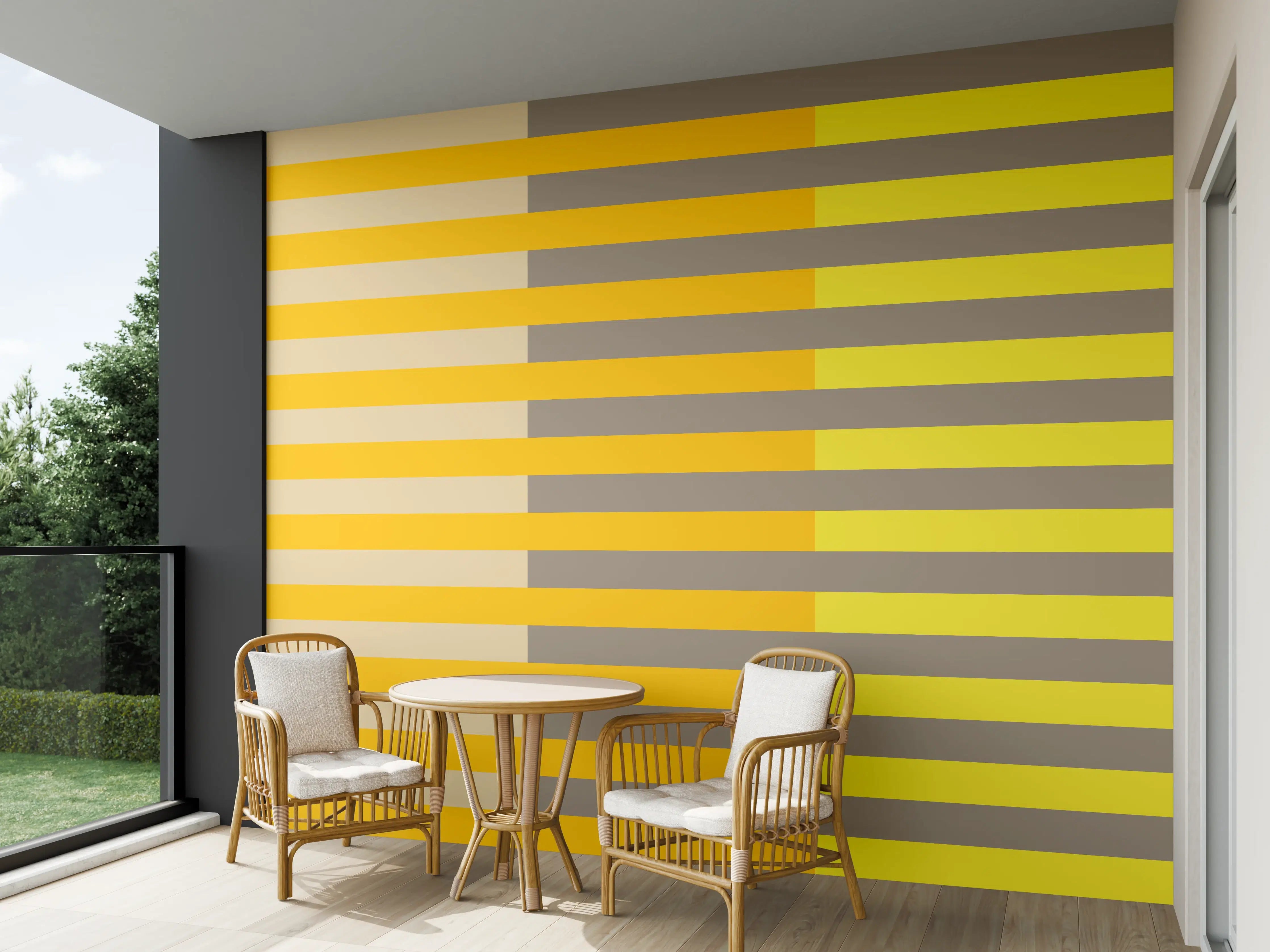 Wandverkleidung außen - The Yellows - Multy Stripes - Honey