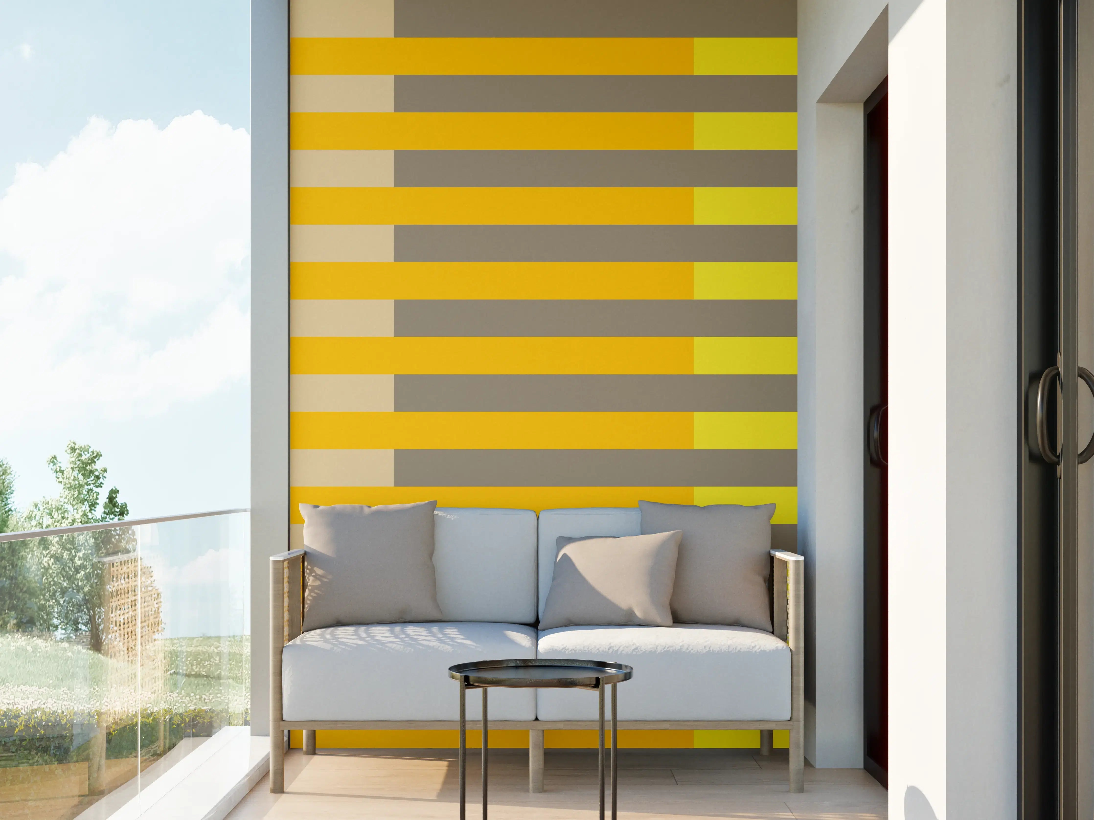 Wandverkleidung außen - The Yellows - Multy Stripes - Honey