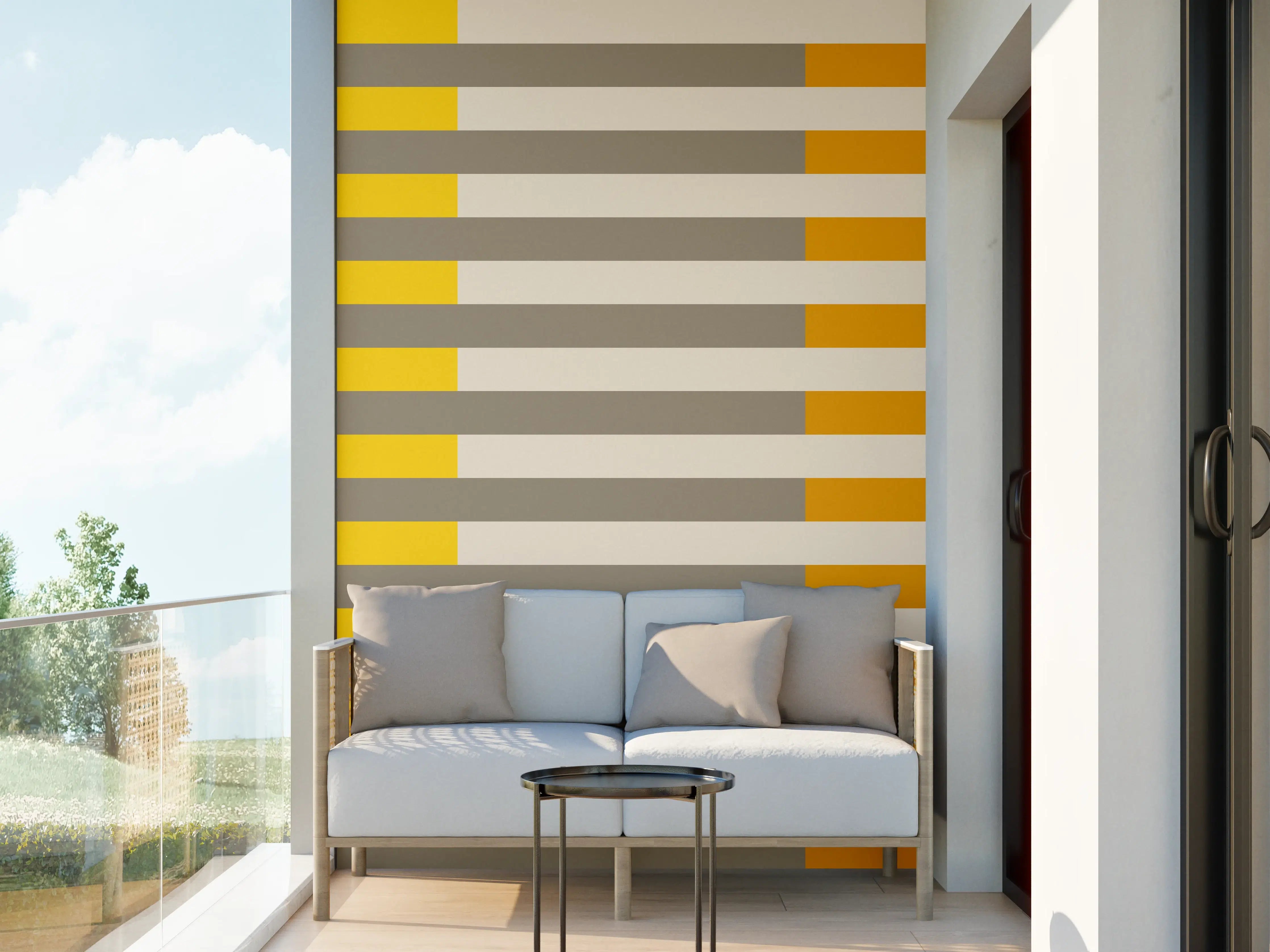 Wandverkleidung außen - The Yellows - Multy Stripes - Saffron
