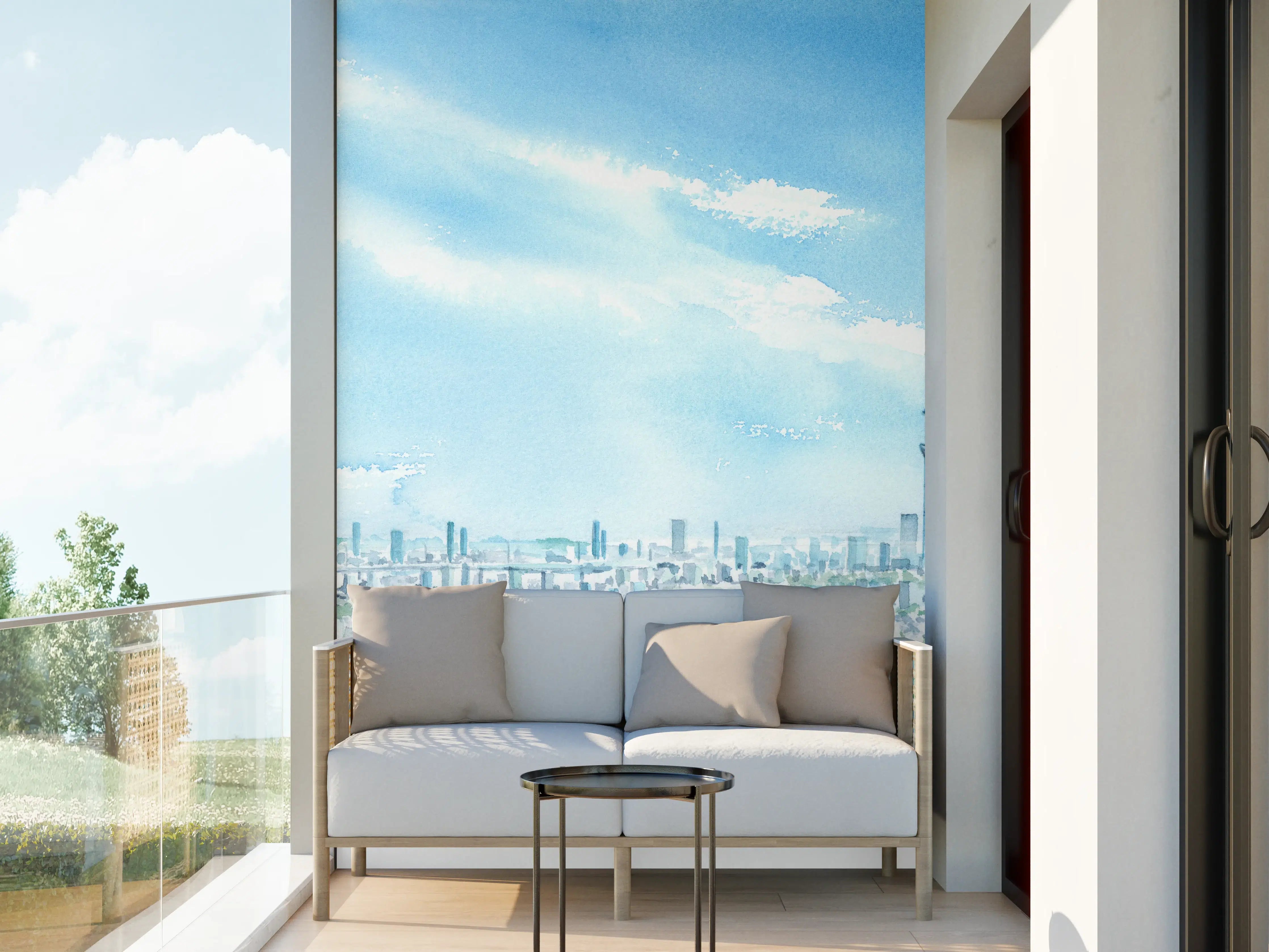 Wandverkleidung außen - Tokyo Sky Tree Aquarellmalerei