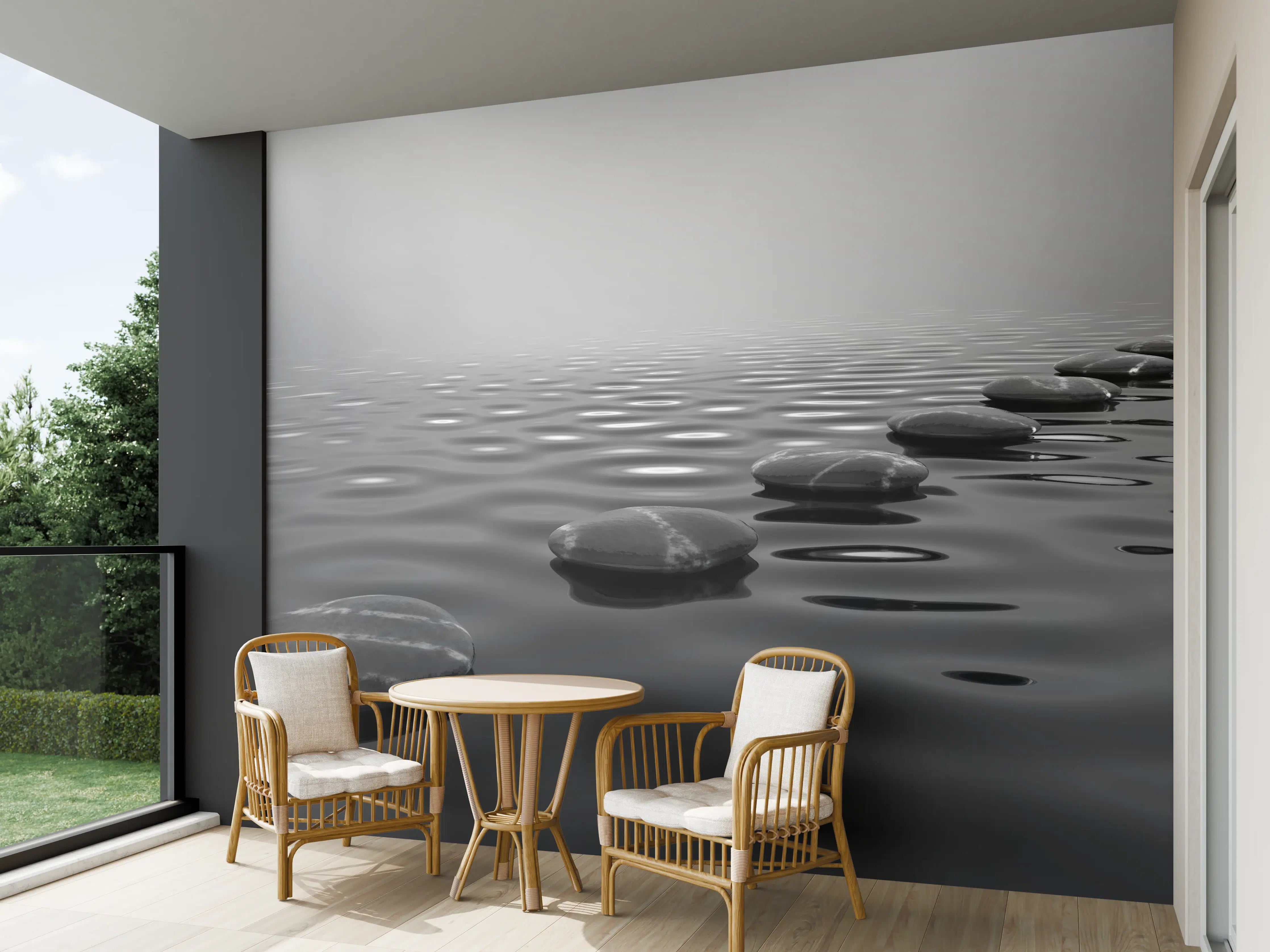 Wandverkleidung außen - Trittstein