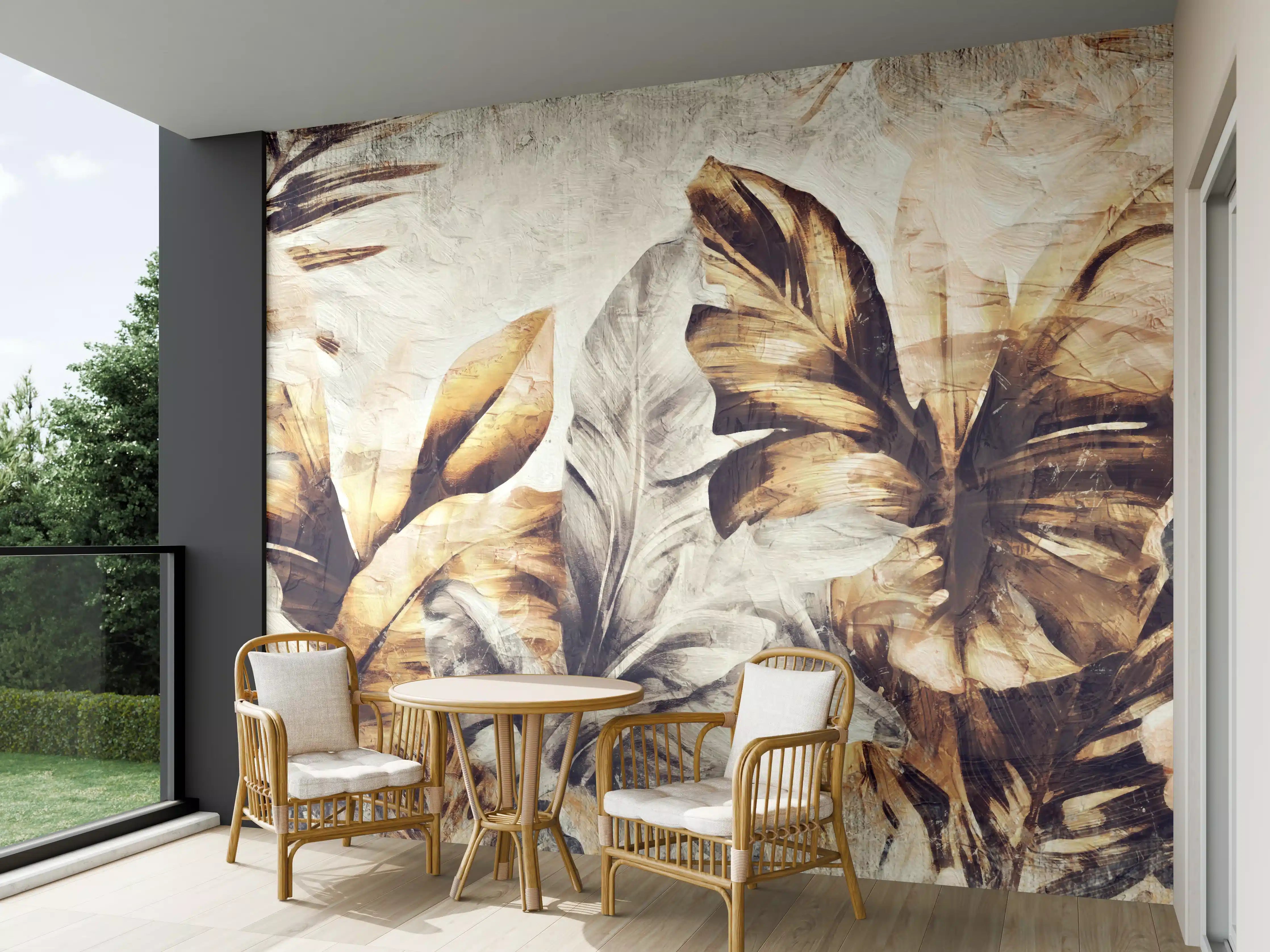 Wandverkleidung außen - Tropische Dschungelpanorama-Kunst