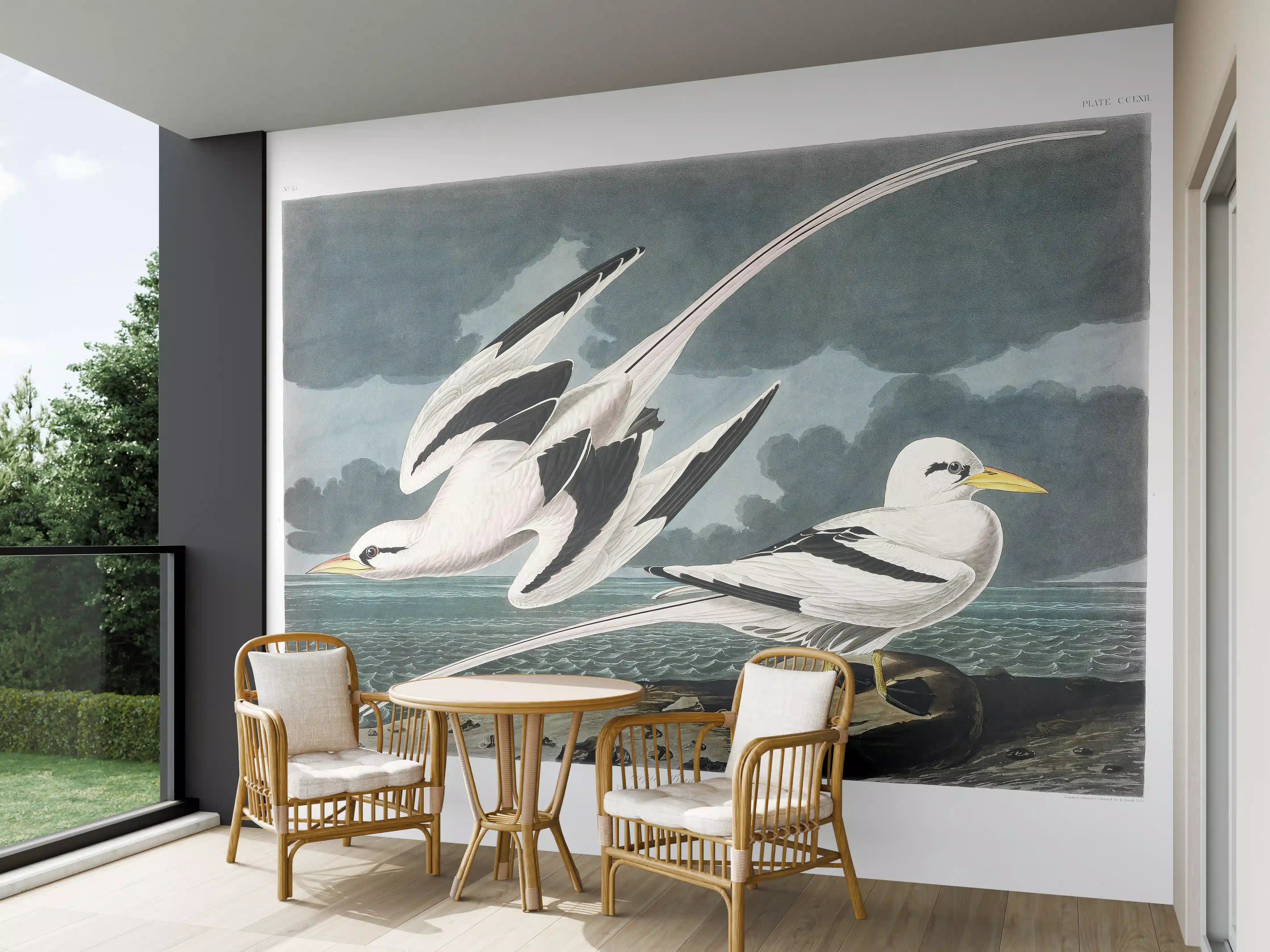 Wandverkleidung außen - Tropische Vögel - John James Audubon