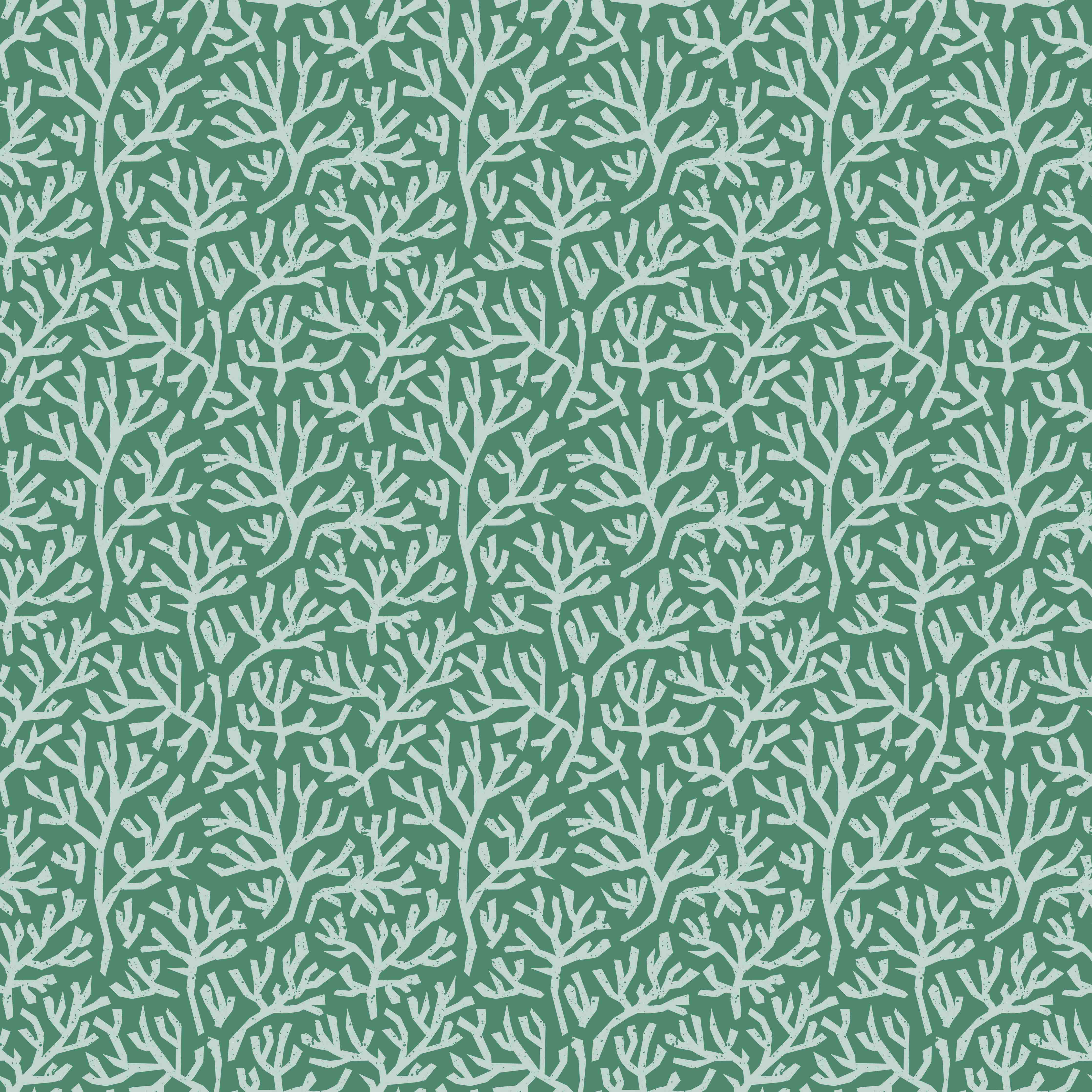 Wandverkleidung außen-Türkis Korallen Minimal-Muster