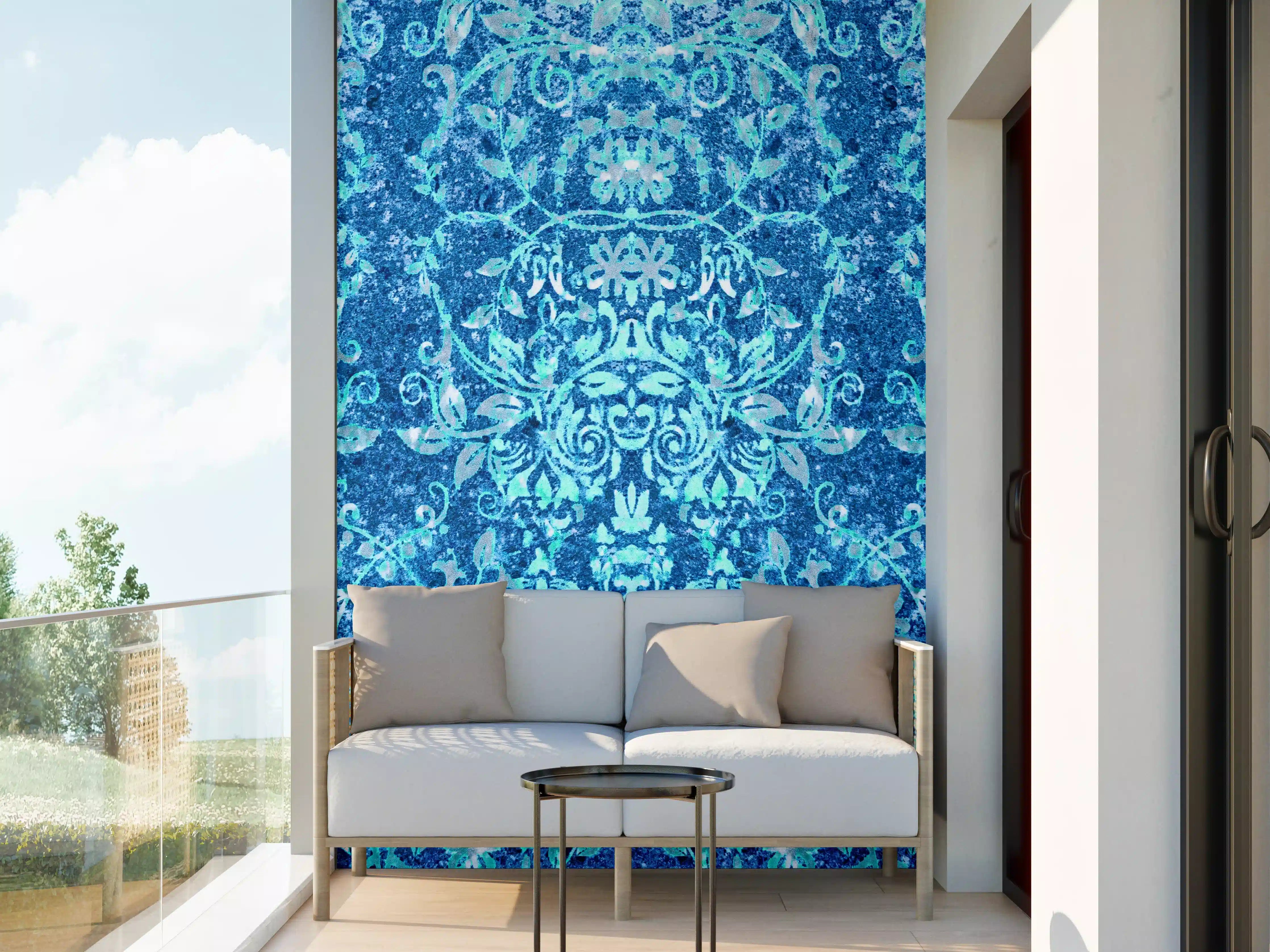 Wandverkleidung außen - Türkise Aquamarin Wand Textur