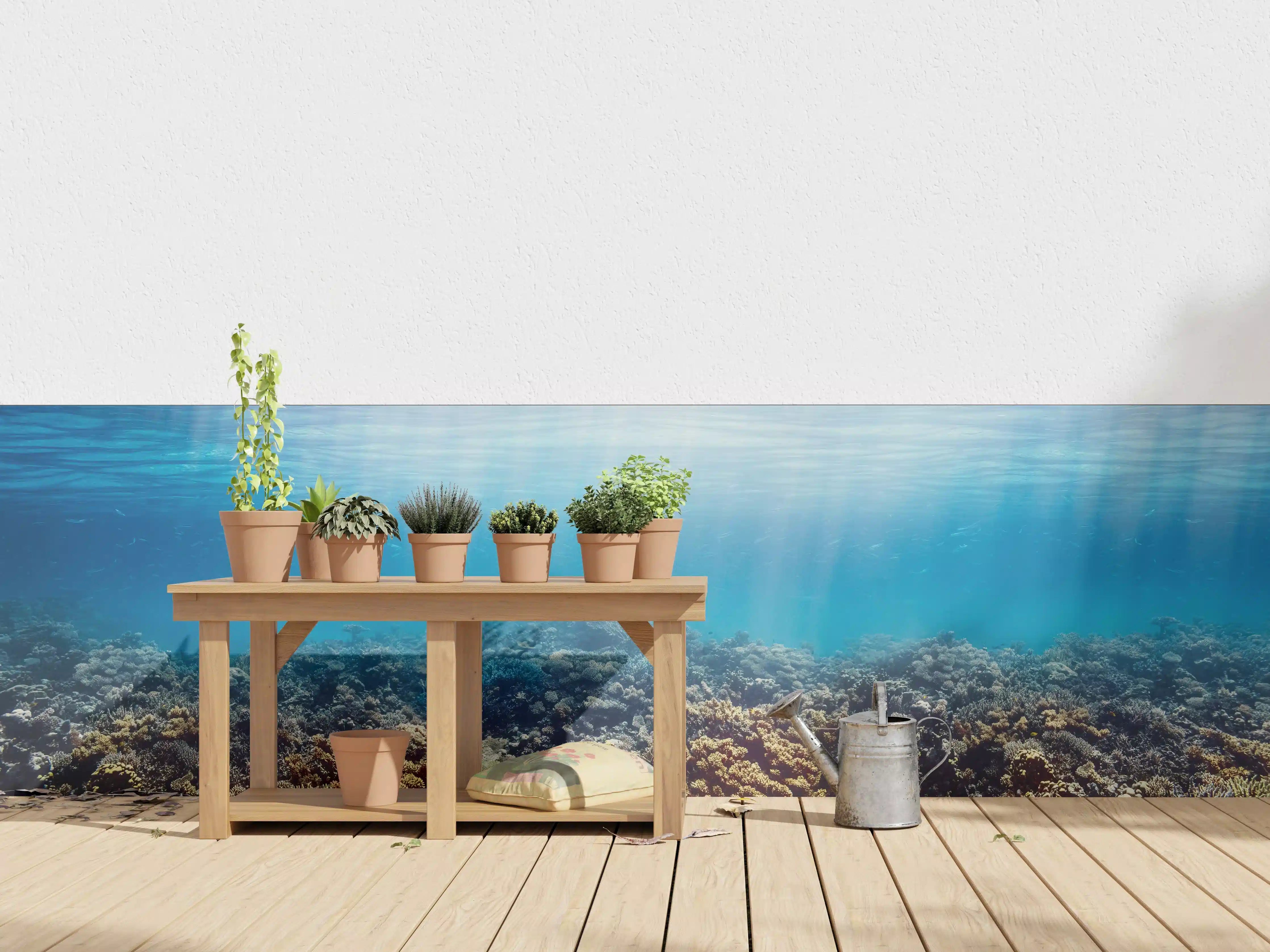 Wandverkleidung außen - Unterwasser-Korallenriff im Roten Meer