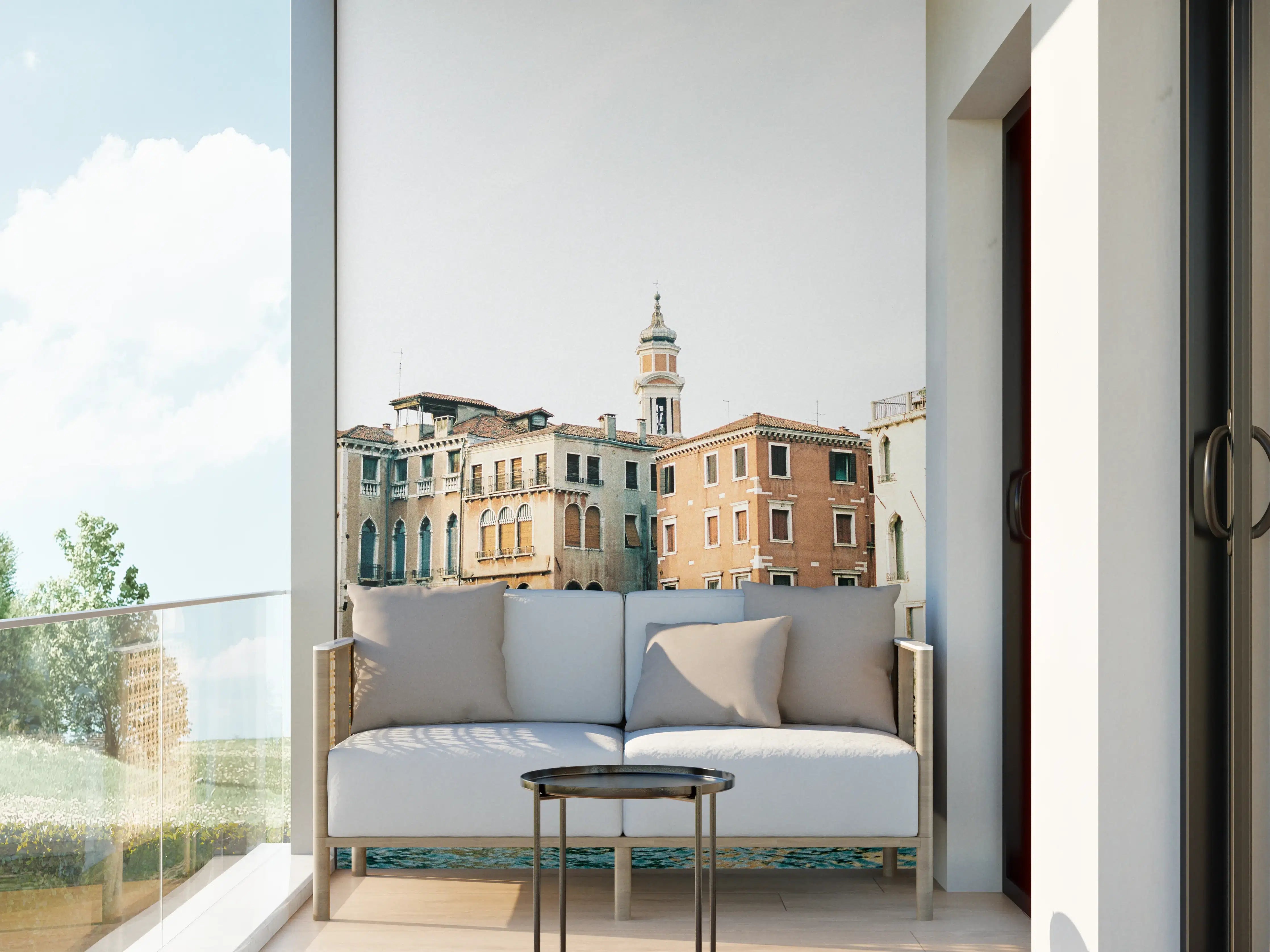 Wandverkleidung außen - Venedig Kanal Sommerblick
