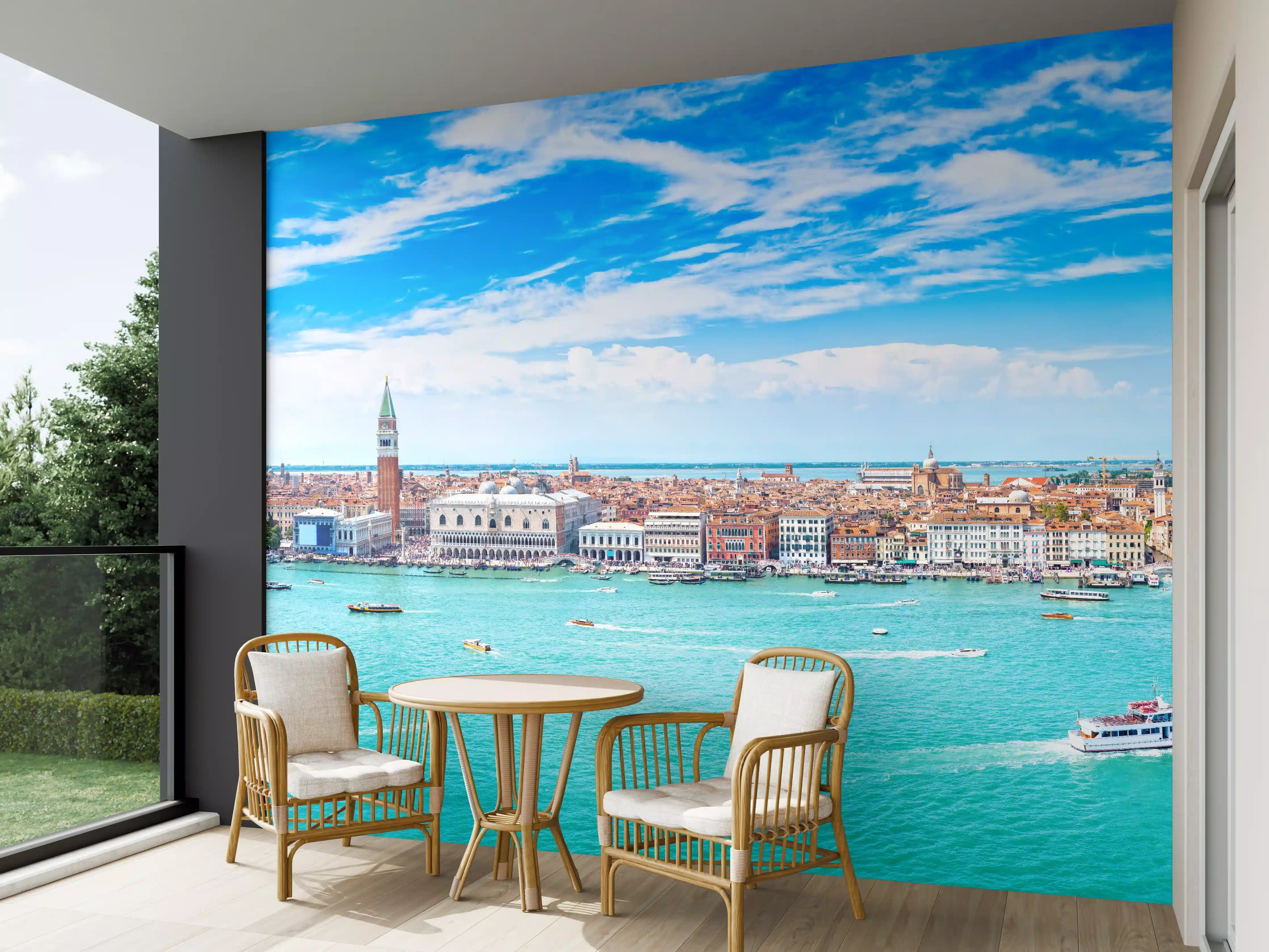 Wandverkleidung außen - Venedig Panoramaluftaufnahme