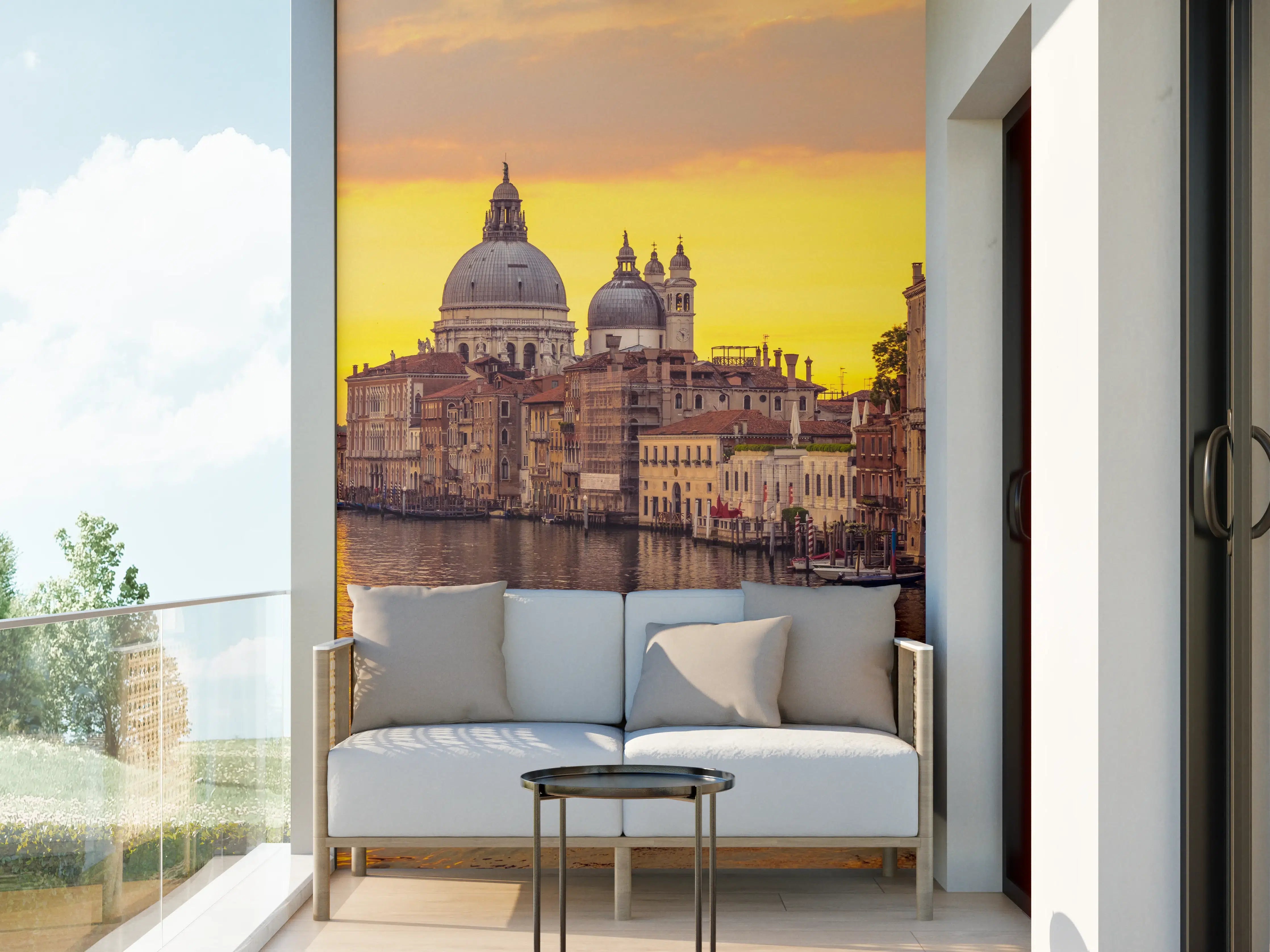 Wandverkleidung außen - Venedig Skyline Sonnenuntergang